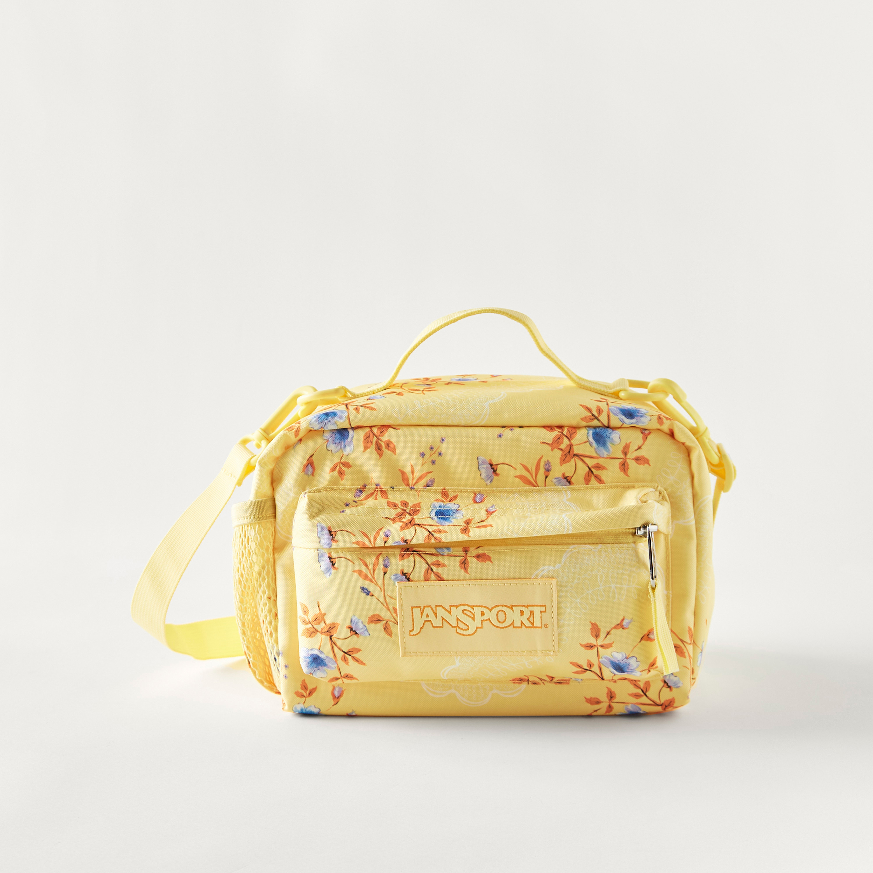 Jansport Printed Lunch Bag with Detachable Strap and Zip Closure-school-lunchessentials-lunchbags-image-1