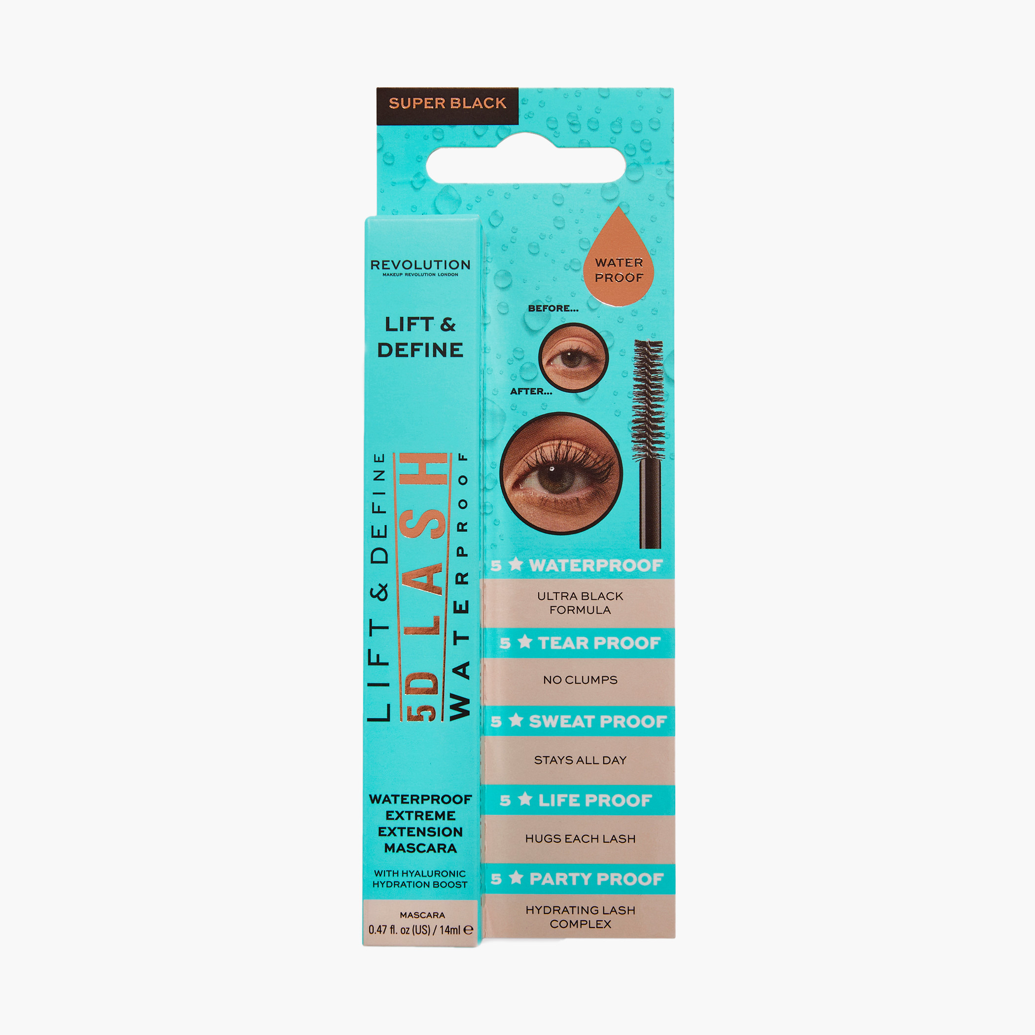 Makeup Revolution 5D Lash Waterproof Mascara - 14 ml-beautyandpersonalcare-makeup-eyes-mascaras-image-2