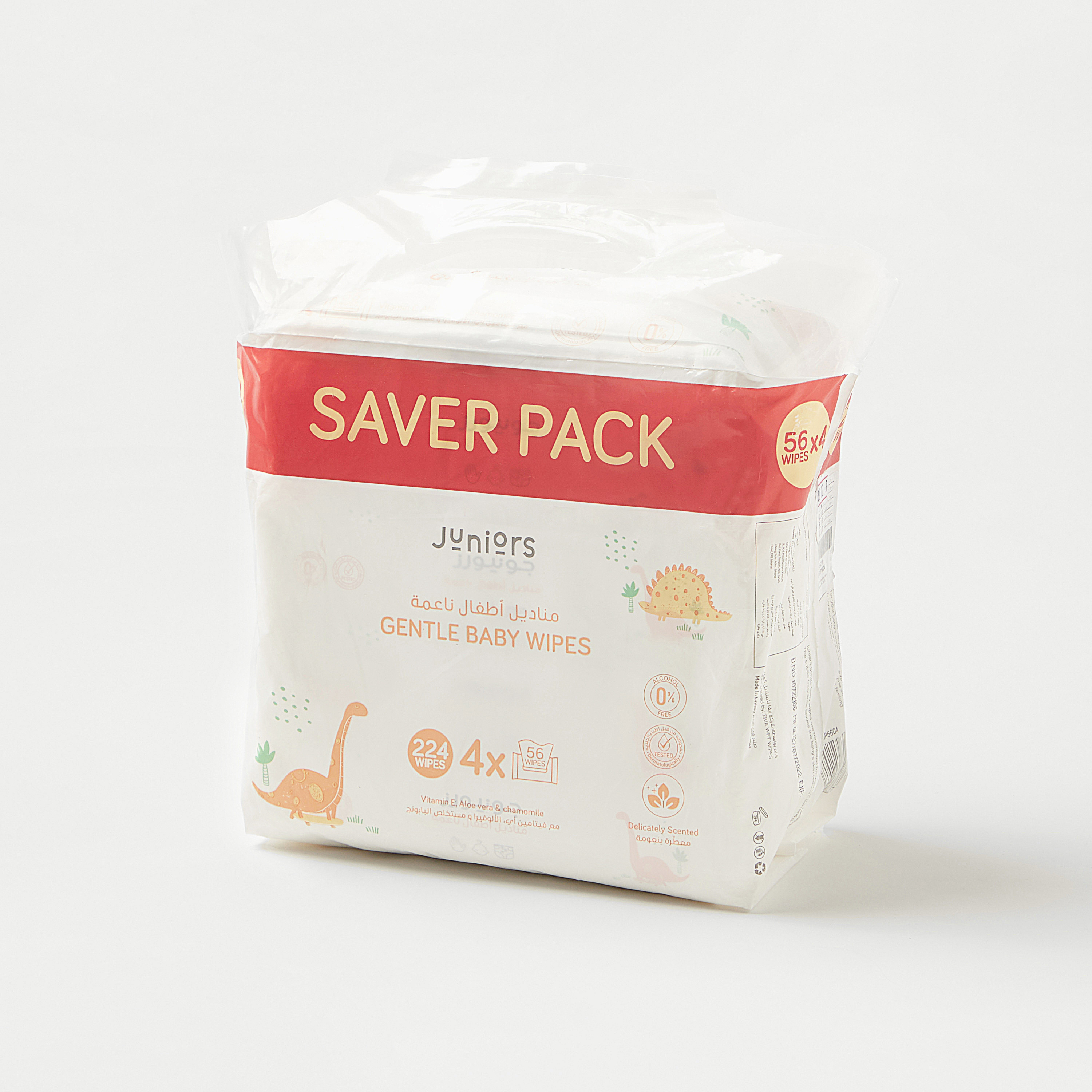 Juniors Gentle Baby Wipes - 224 Sheets-baby-diapering-babywipes-image-5