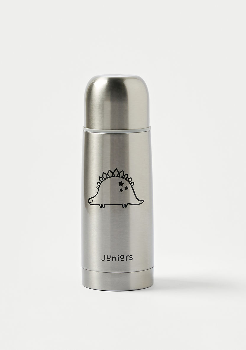Juniors Dinosaur Print Thermos Flask with Screw Lid - 350 ml-Accessories-image-0