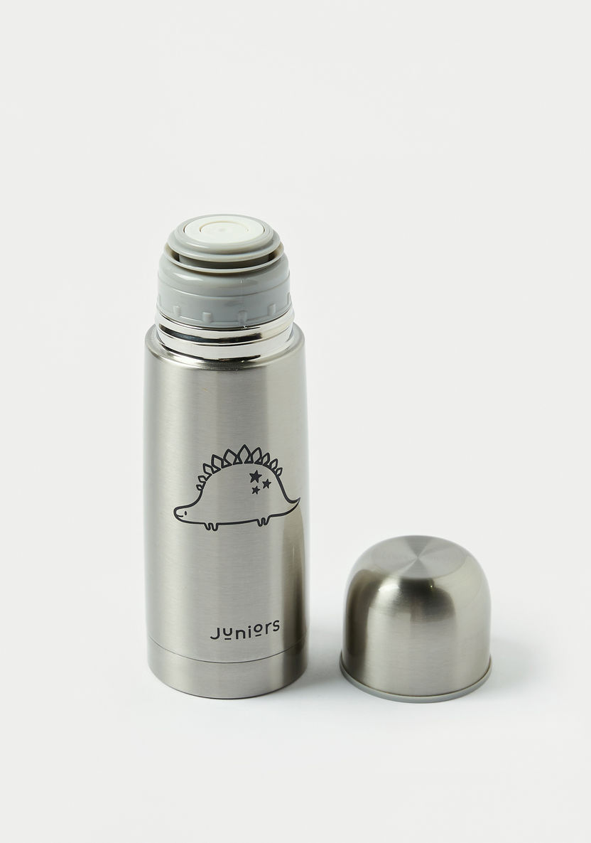 Juniors Dinosaur Print Thermos Flask with Screw Lid - 350 ml-Accessories-image-1