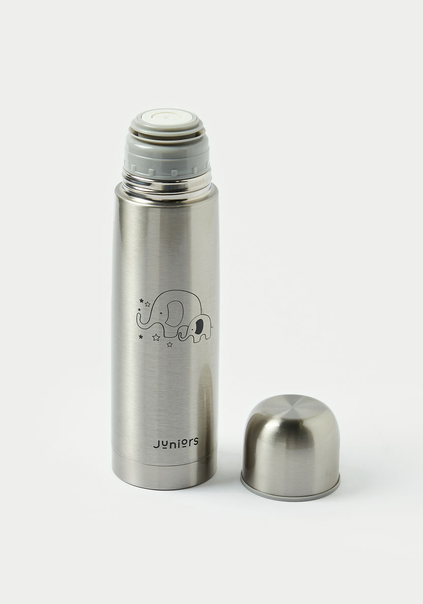 Juniors Elephant Print Thermos Flask with Screw Lid - 500 ml-Accessories-image-1
