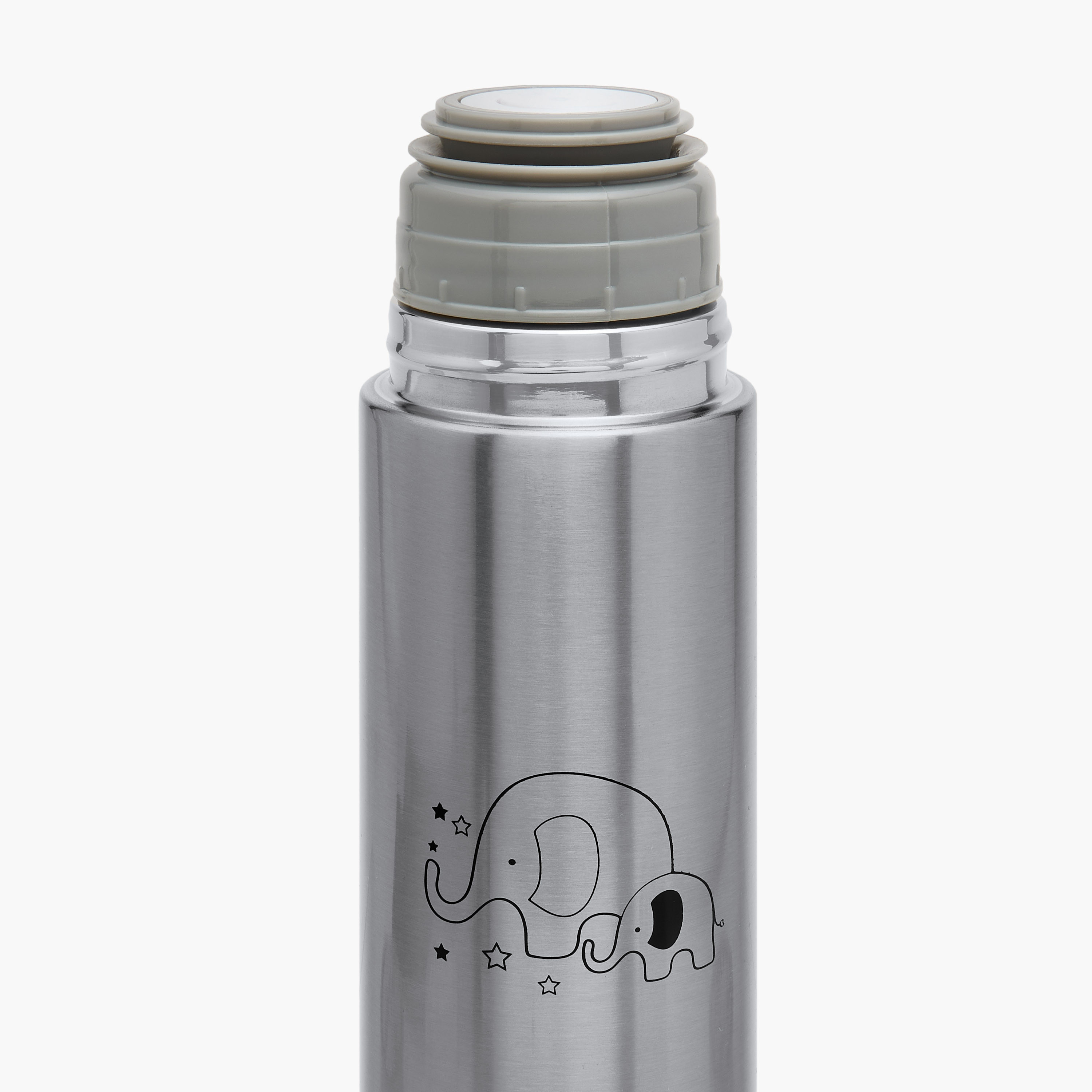 Juniors Elephant Print Thermos Flask with Screw Lid - 500 ml-baby-feeding-accessories-image-3