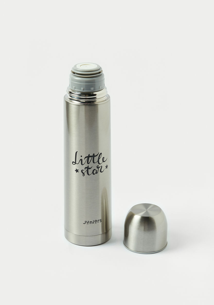 Juniors Typographic Print Thermos Flask with Screw Lid - 750 ml-Accessories-image-1