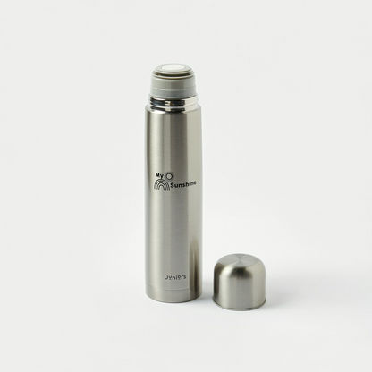 Juniors Typographic Print Thermos Flask with Screw Lid - 1 L-Accessories-image-1