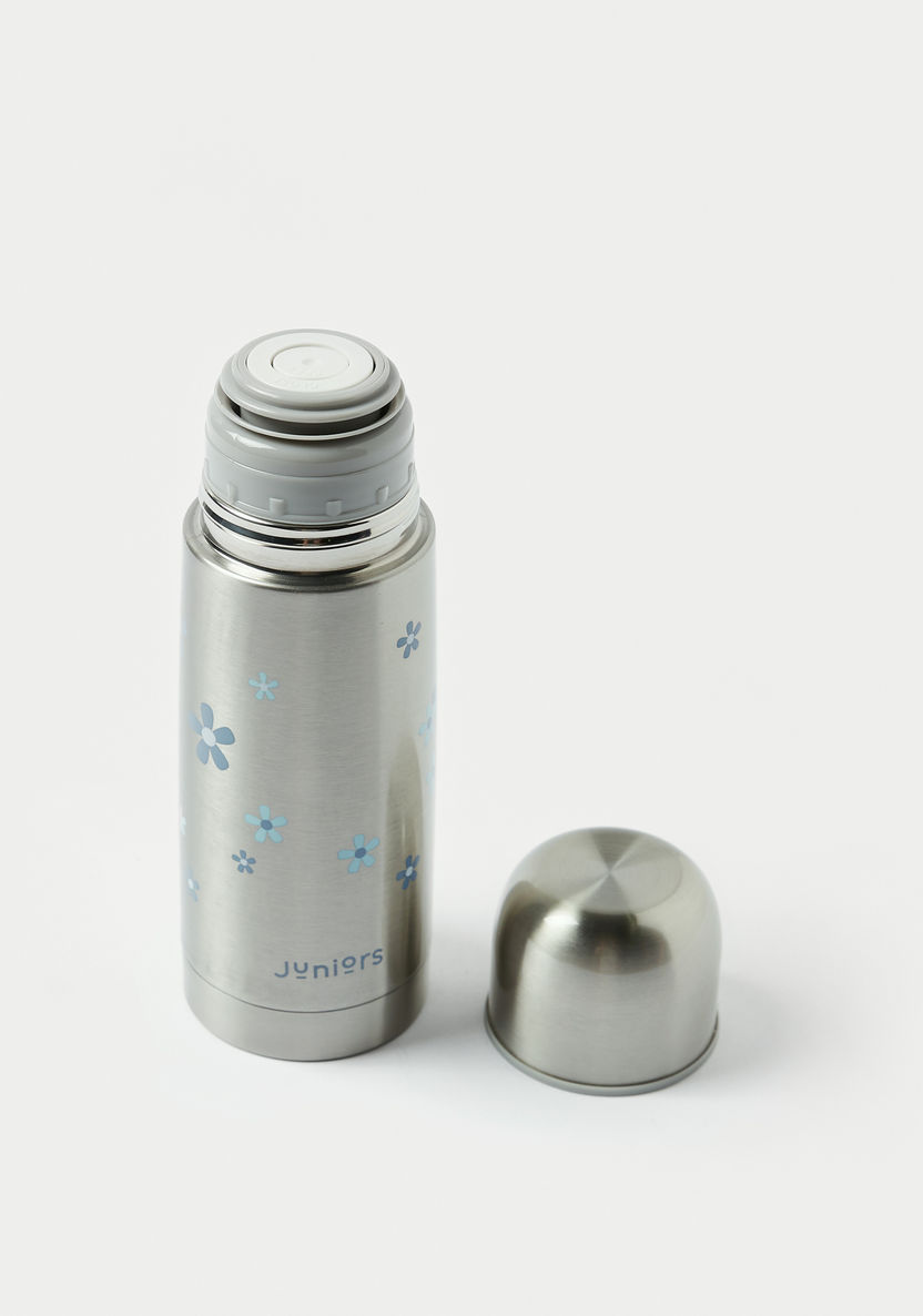 Juniors Floral Print Thermos Flask with Screw Lid - 350 ml-Accessories-image-2