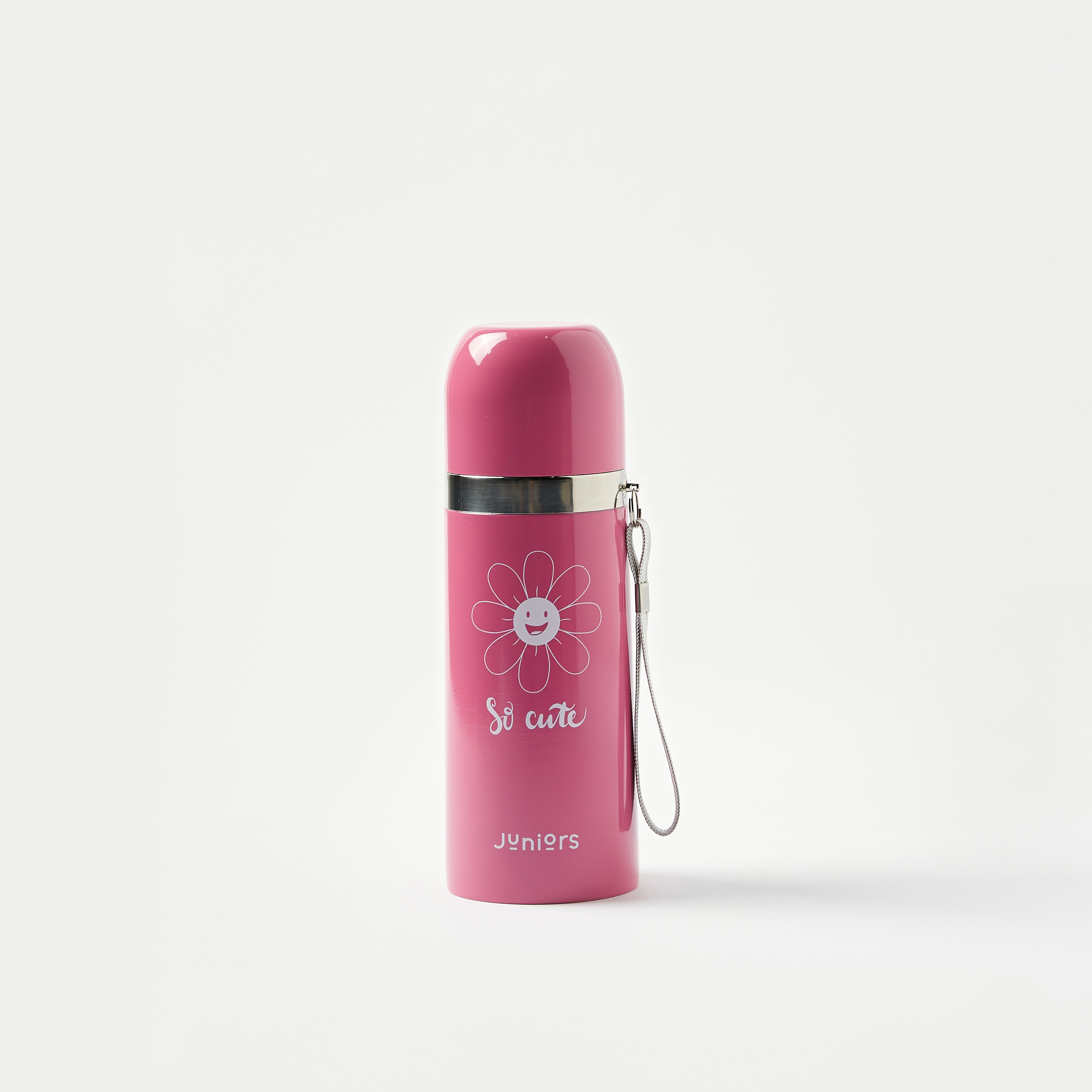 Juniors Flower Print Thermos Flask with Screw Lid - 350 ml-baby-feeding-accessories-image-1