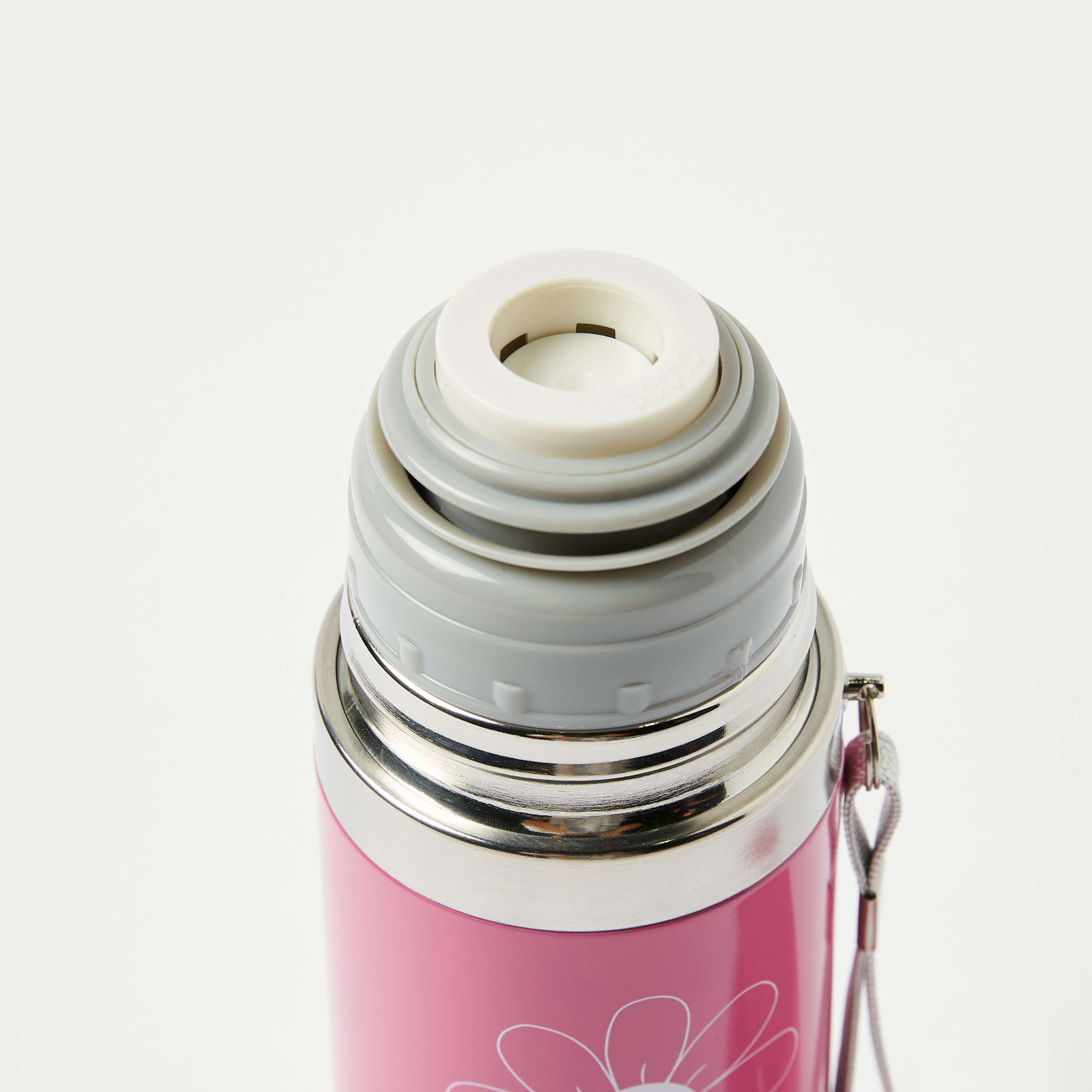 Juniors Flower Print Thermos Flask with Screw Lid - 350 ml-baby-feeding-accessories-image-3