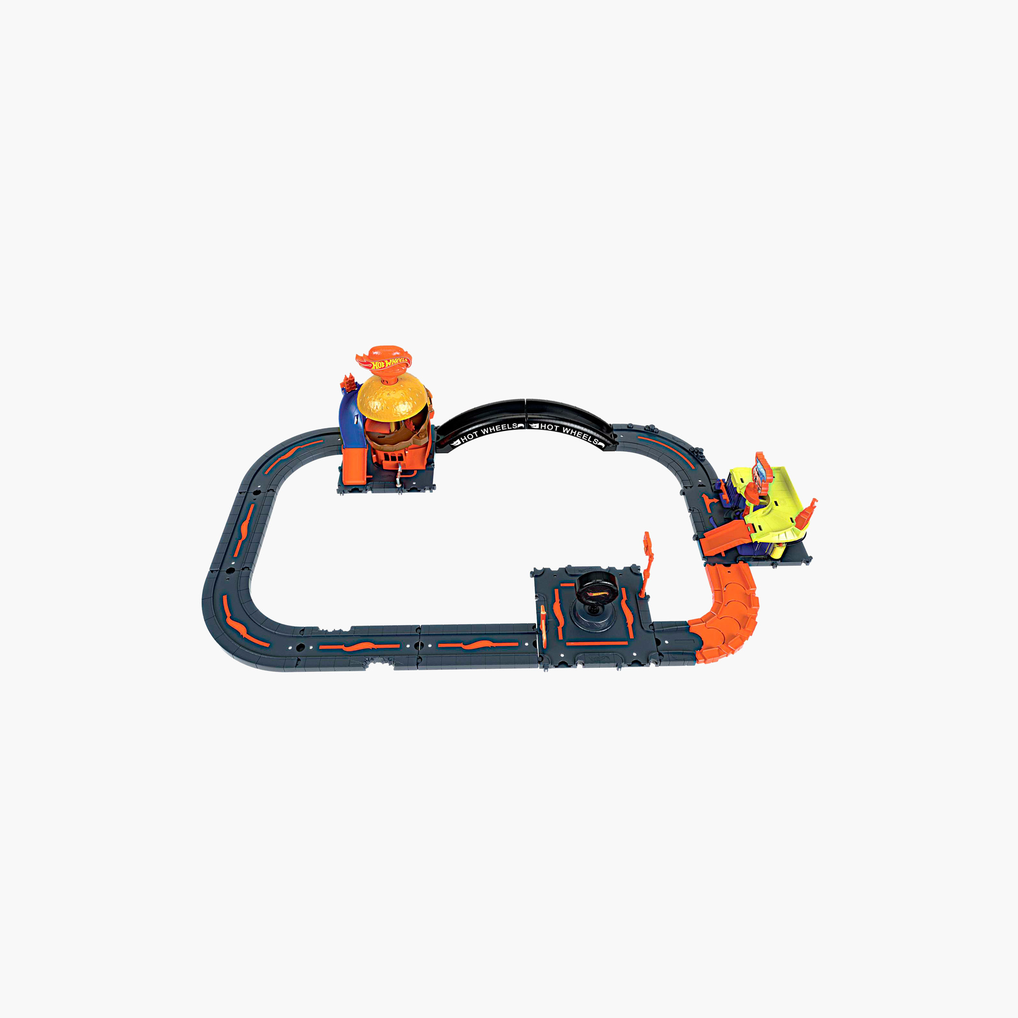 Hot Wheels City Track, 10 Piece Set, Track Base & Pieces for Cityscape, Gift for Kids 4 Years & Up-toys-playvehicles-racetracks-image-4