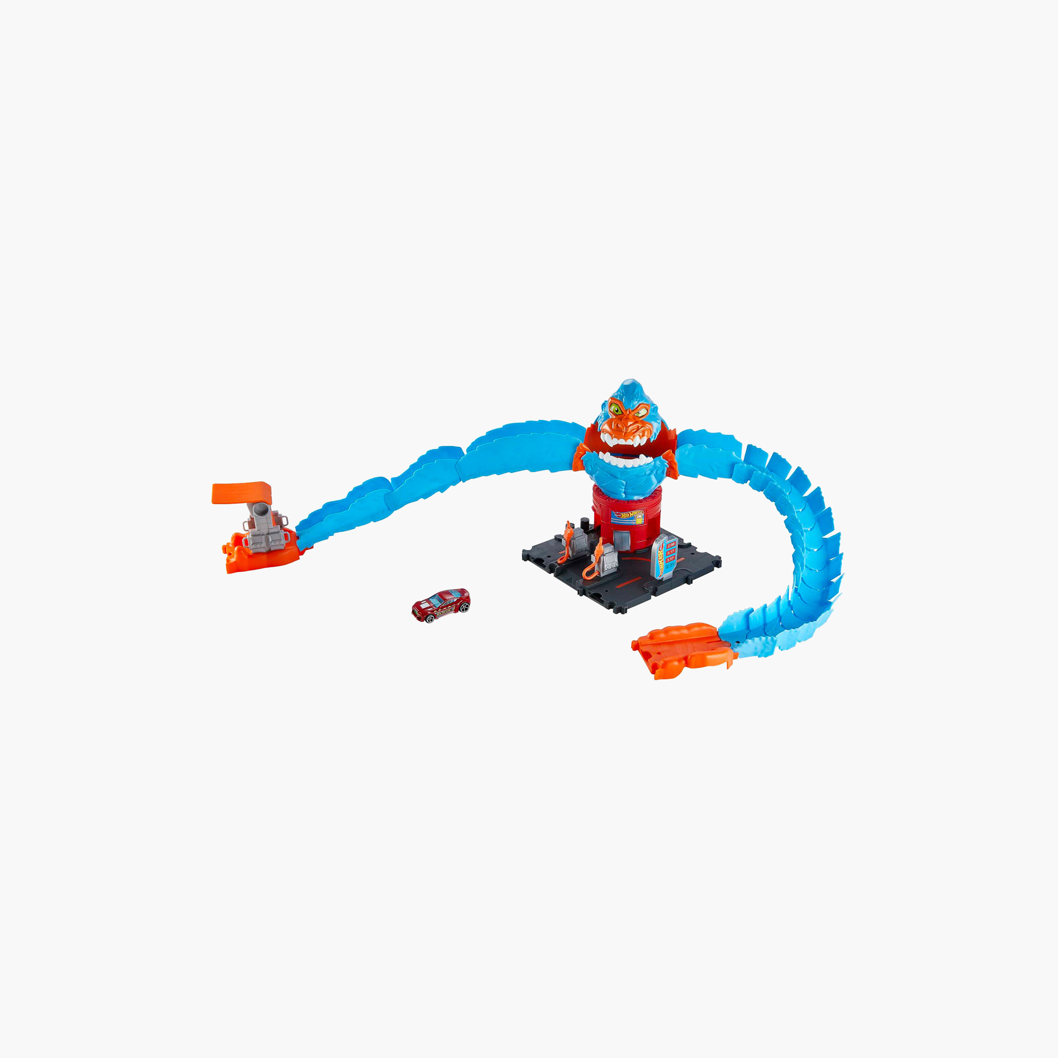 Hot Wheels City Wreck & Ride Gorilla Attack with 1 Car, Gas Station Theme, For Kids 4 to 8 Years Old-toys-playvehicles-vehicleplaysets-image-1