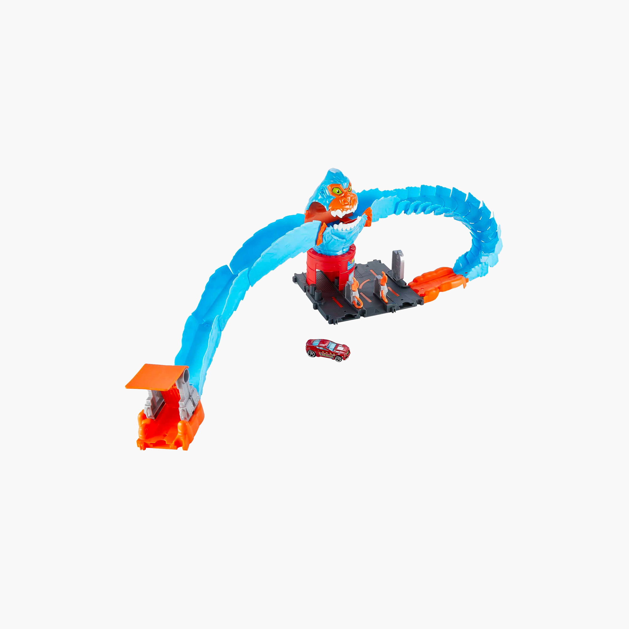Hot Wheels City Wreck & Ride Gorilla Attack with 1 Car, Gas Station Theme, For Kids 4 to 8 Years Old-toys-playvehicles-vehicleplaysets-image-3