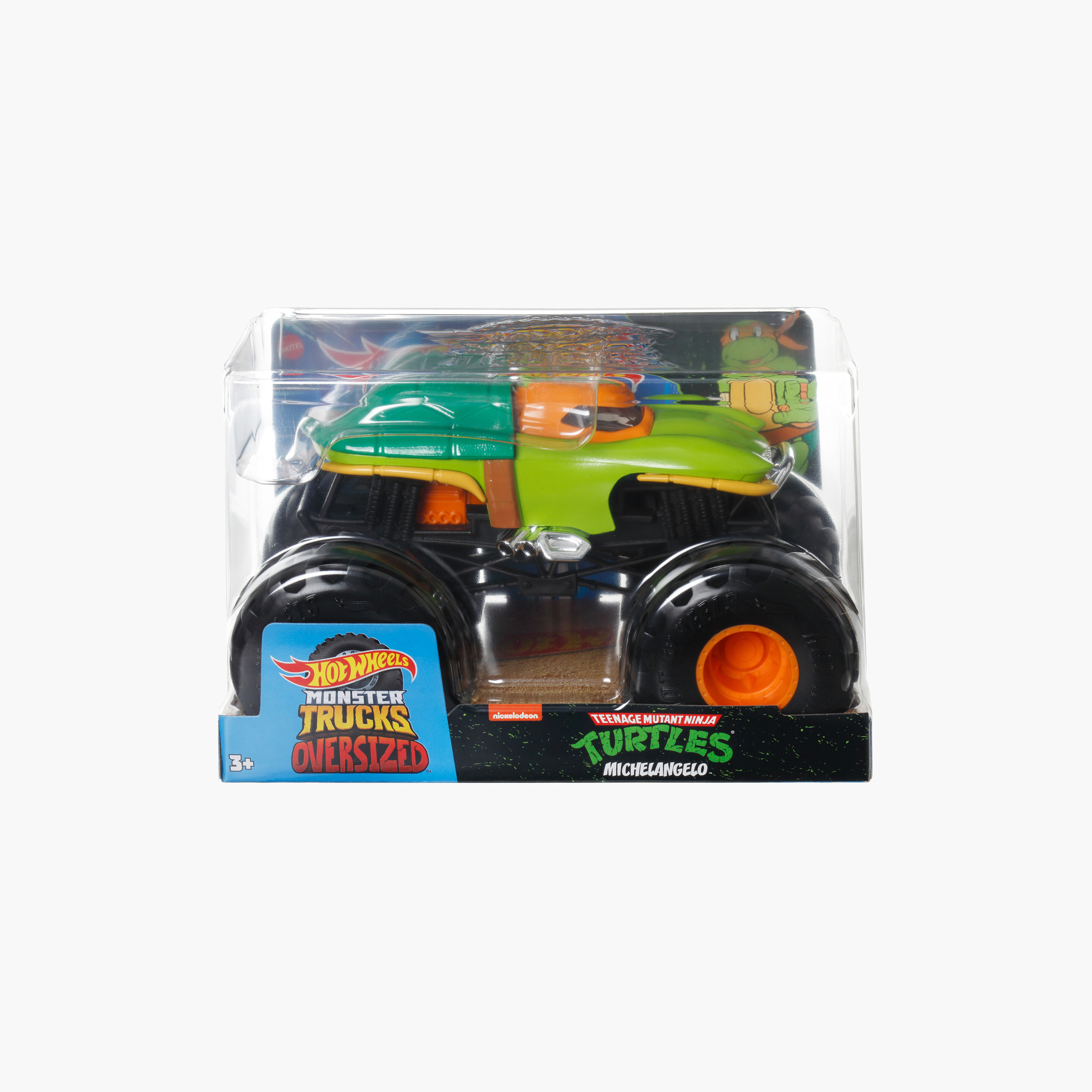 Hot Wheels Monster Trucks, Oversized Monster Truck, 1:24 Scale with Giant Wheels and Cool Designs-toys-playvehicles-cars-image-3