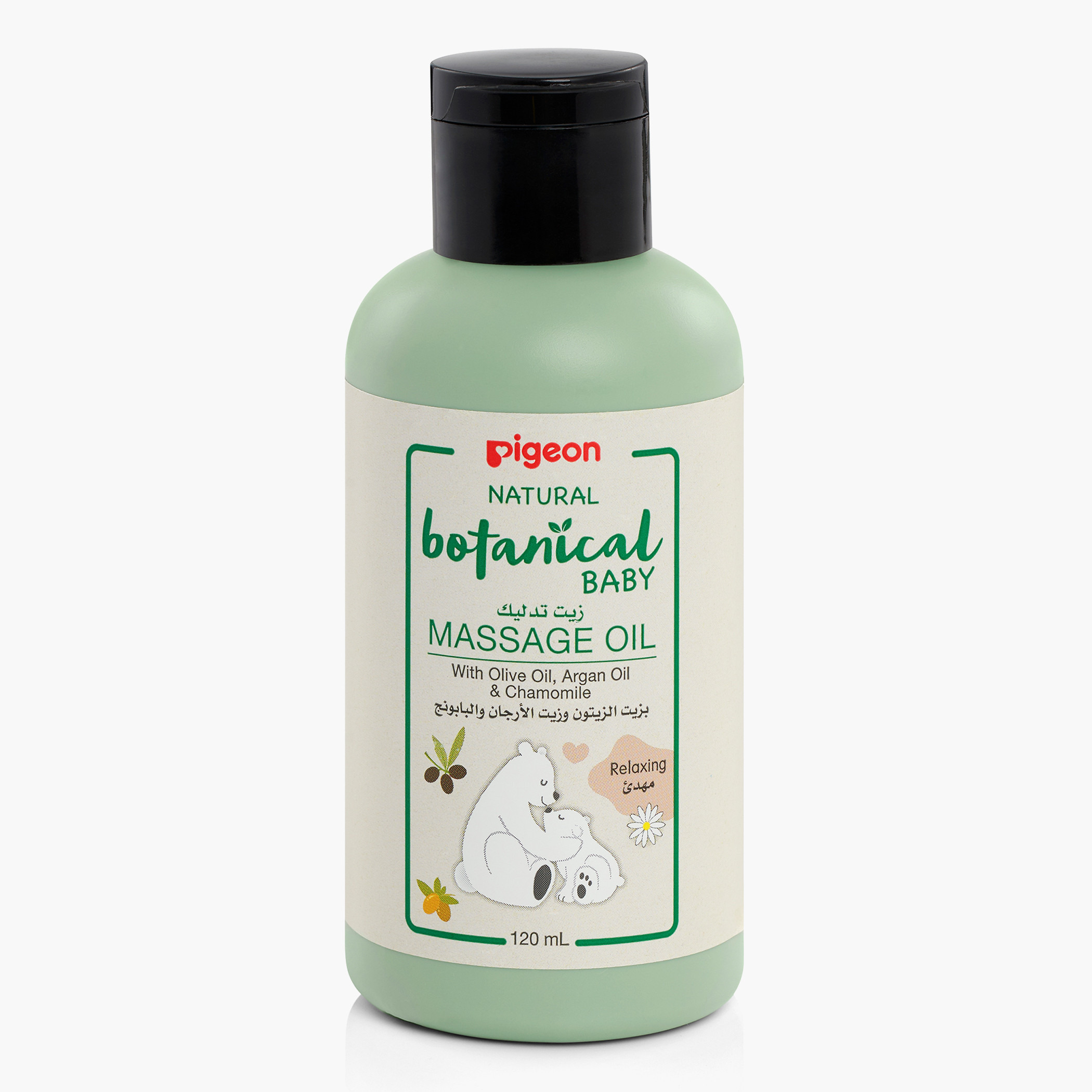 Pigeon Natural Botanical Baby Massage Oil - 120 ml-baby-bathandcare-hairbodyskincare-image-1