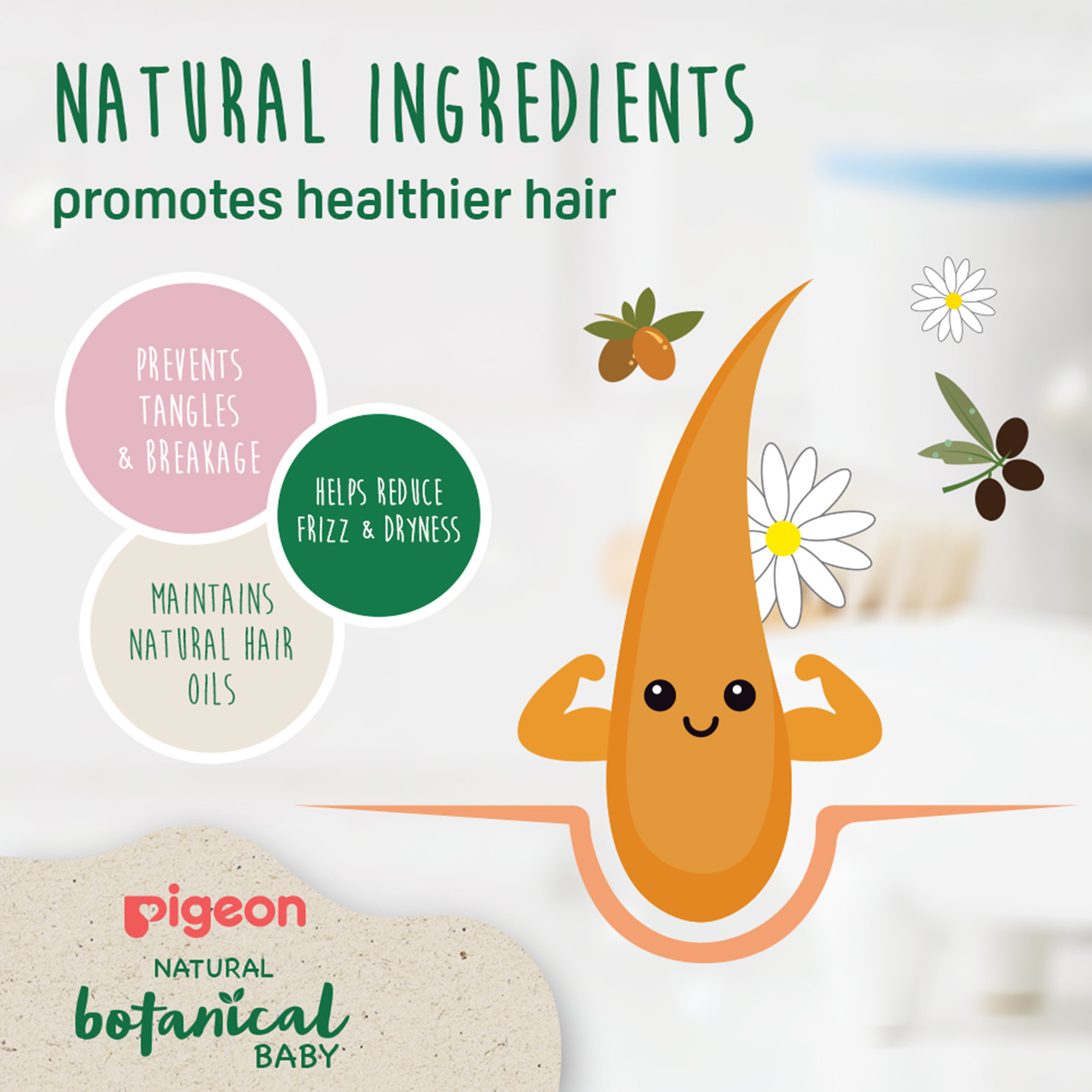 Pigeon Natural Botanical Shampoo - 500 ml-baby-bathandcare-hairbodyskincare-image-5