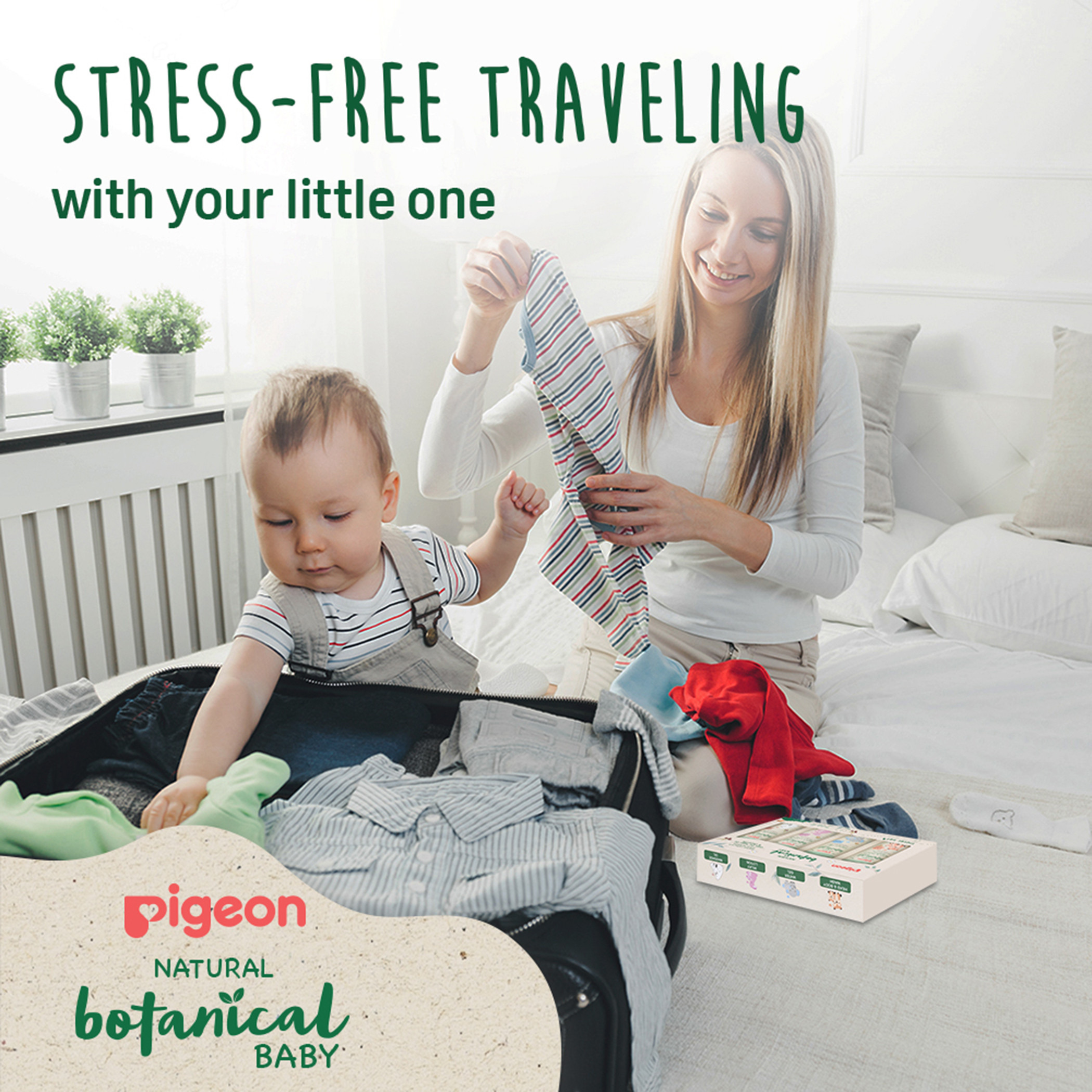 Pigeon 4-Piece Natural Botanical Baby Bath Travel Set-baby-bathandcare-hairbodyskincare-image-2