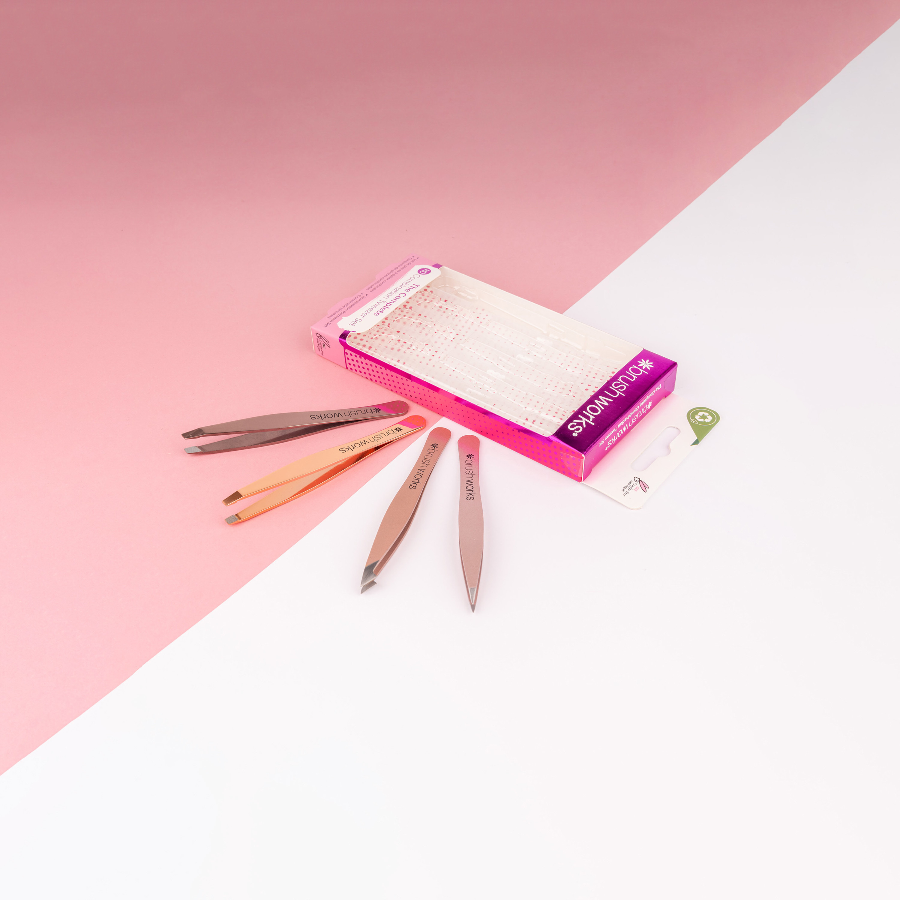 طقم ملاقط 4 قطع من براشوركس-beautyandpersonalcare-makeup-brushesandaccessories-accessories-image-3