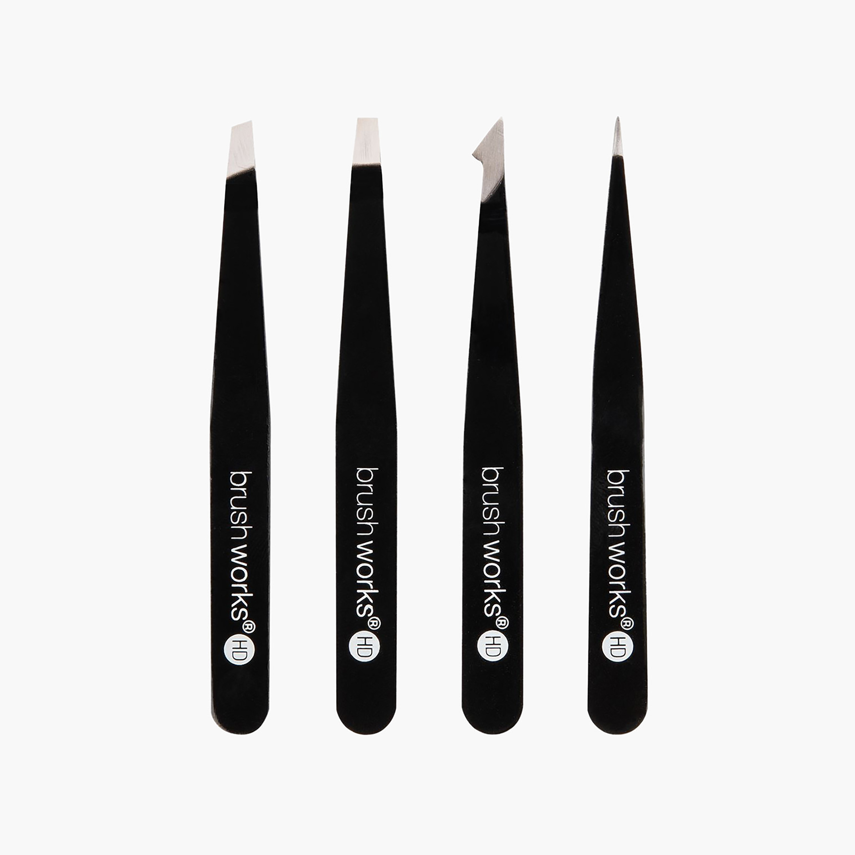 Brushworks 4-Piece Complete HD Combination Tweezer Set-beautyandpersonalcare-makeup-brushesandaccessories-accessories-image-2