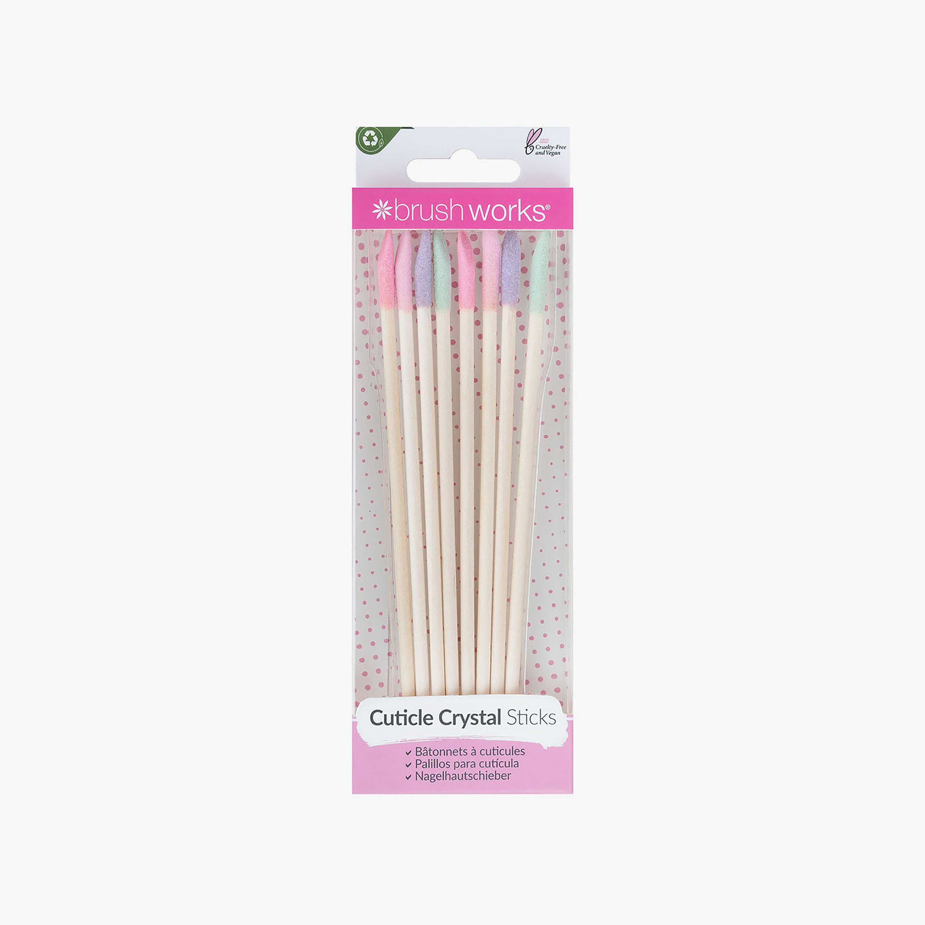 Brushworks 8-Piece Cuticle Crystal Sticks Set-beautyandpersonalcare-makeup-brushesandaccessories-accessories-image-1