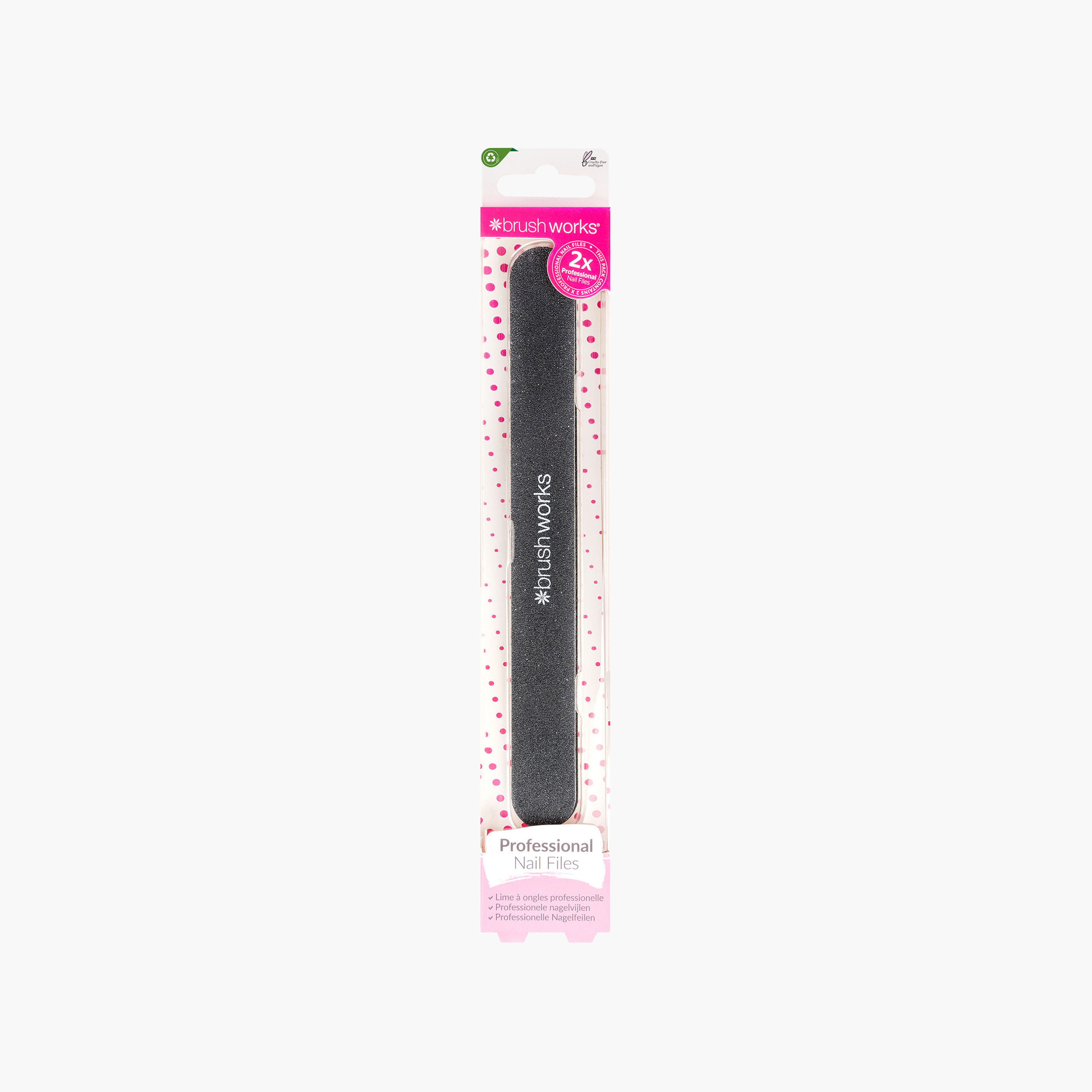 Brushworks 2-Piece Professional Nail Files Set-beautyandpersonalcare-makeup-nails-nailtools-image-1