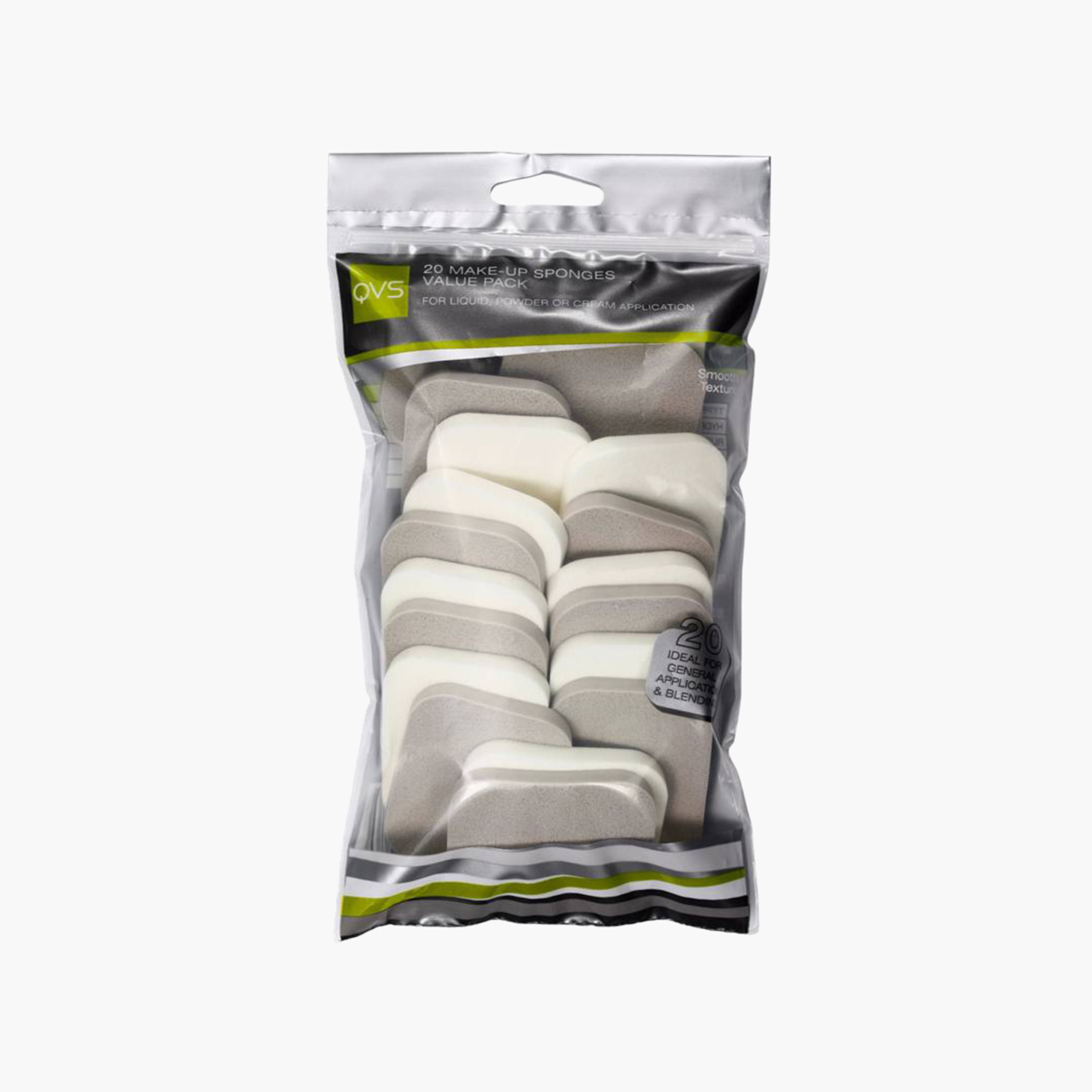إسفنجات مكياج  من كيو في أس ــ طقم 20 قطعة-beautyandpersonalcare-makeup-brushesandaccessories-sponges-image-1