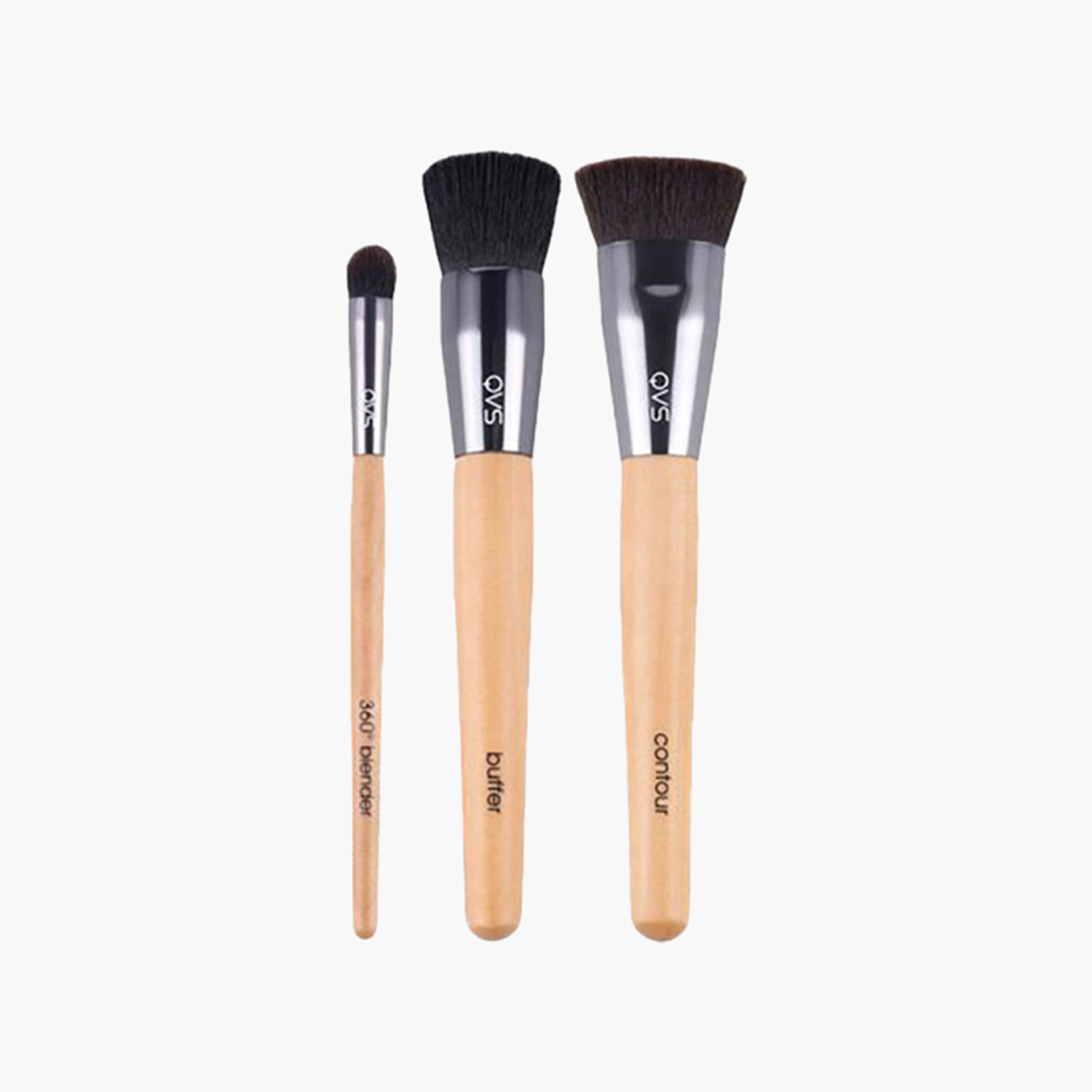 QVS 3-Piece Complexion Makeup Brush Set-beautyandpersonalcare-makeup-brushesandaccessories-brushes-image-1