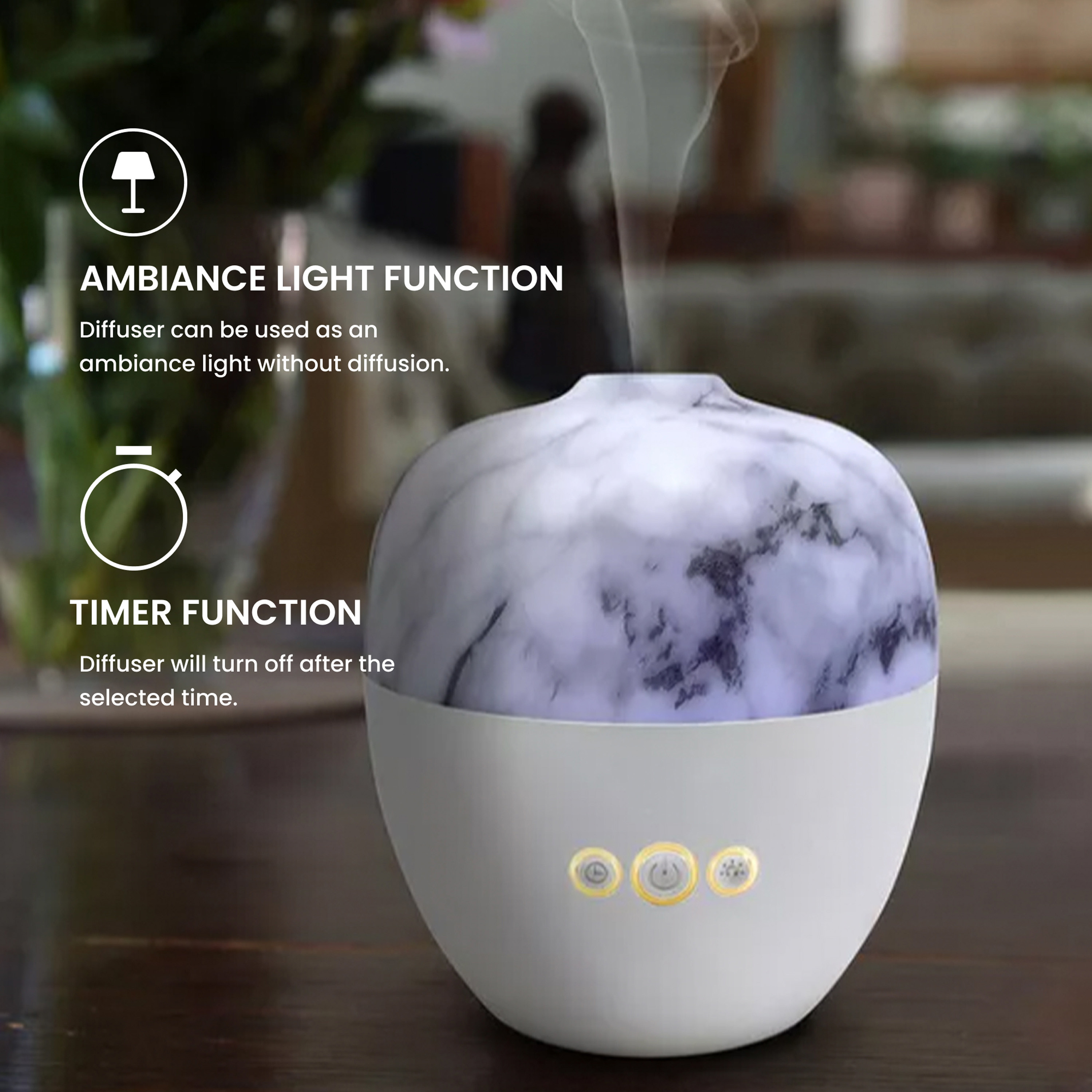 Emma Ultrasonic Aroma Electric Diffuser - 300 ml-household-homefragrance-airrevitalisersandhumidifiers-image-4