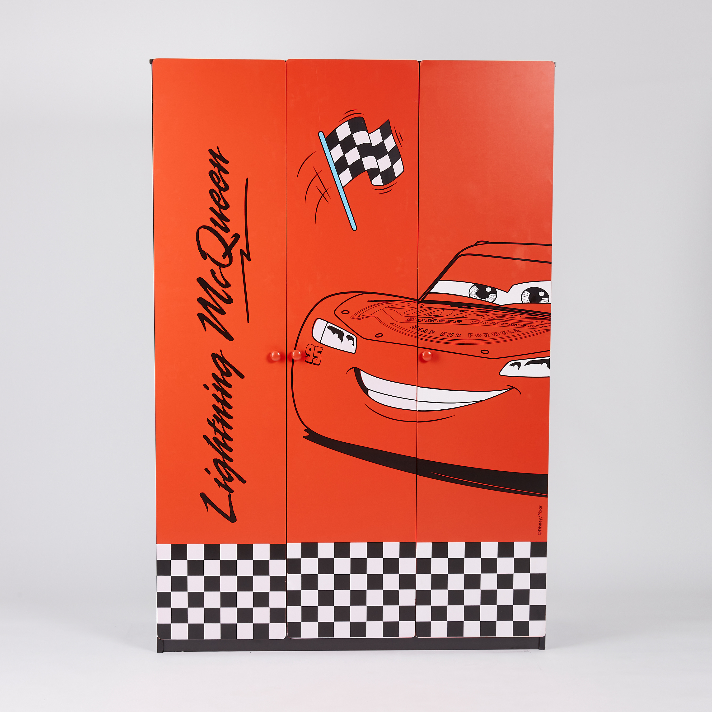 Disney Cars 3-Door Wardrobe-baby-nursery-furniture-wardrobesandstorage-image-1
