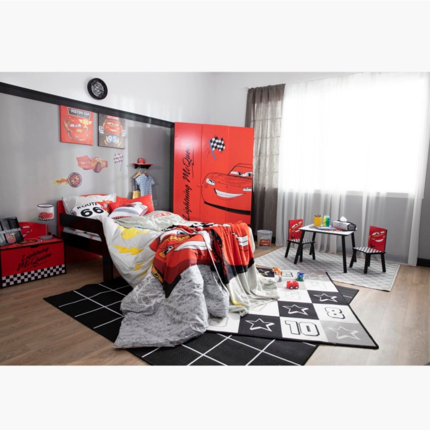 Disney Cars 3-Door Wardrobe-baby-nursery-furniture-wardrobesandstorage-image-7