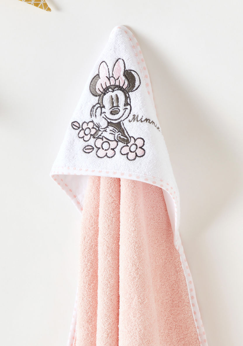 Disney Minnie Mouse Embroidered Towel with Hood - 76x76 cms-Towels and Flannels-image-1