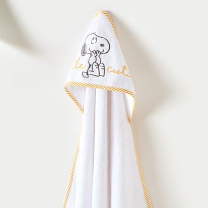 Peanuts Snoopy Embroidered Towel with Hood - 76x76 cms