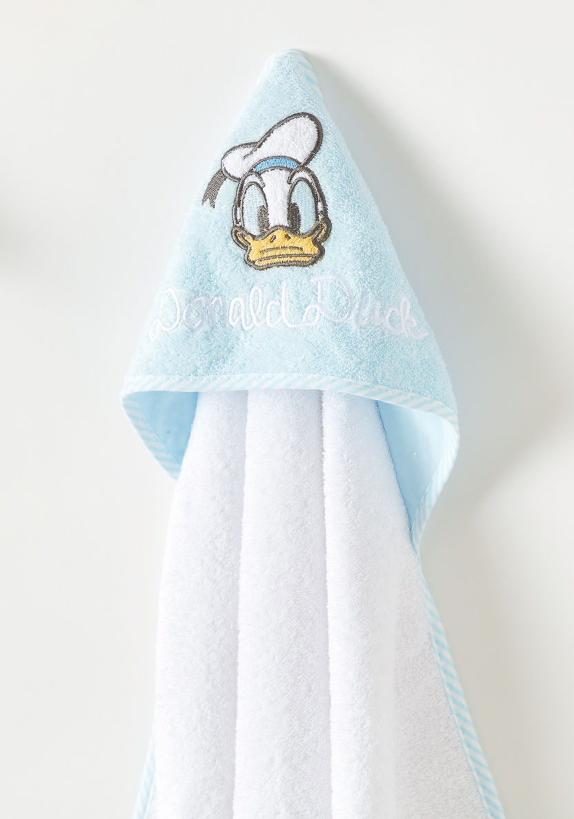 Disney Donald Duck Embroidered Towel with Hood - 76x76 cms-Towels and Flannels-image-1