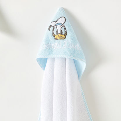 Disney Donald Duck Embroidered Towel with Hood - 76x76 cms