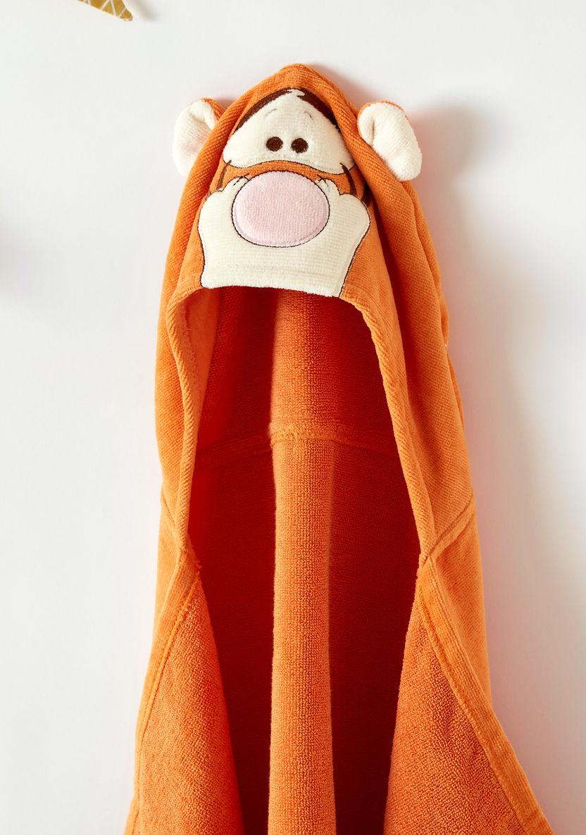 Disney Tigger Embroidered Towel with Hood and 3D Ears - 68x94 cms-Towels and Flannels-image-1