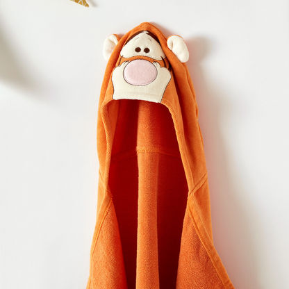 Disney Tigger Embroidered Towel with Hood and 3D Ears - 68x94 cms