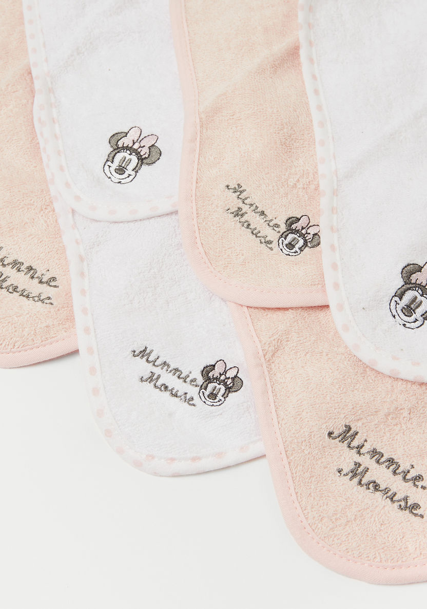 Minnie Mouse Embroidered 6-Piece Wash Cloth Set - 25x25 cms-Towels and Flannels-image-1