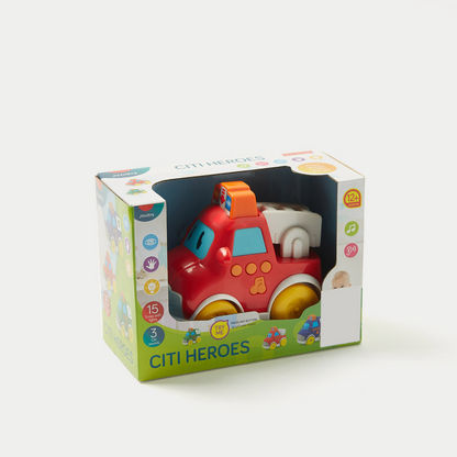 Juniors Citi Heroes Fire Engine Toy Vehicle-Baby and Preschool-image-4