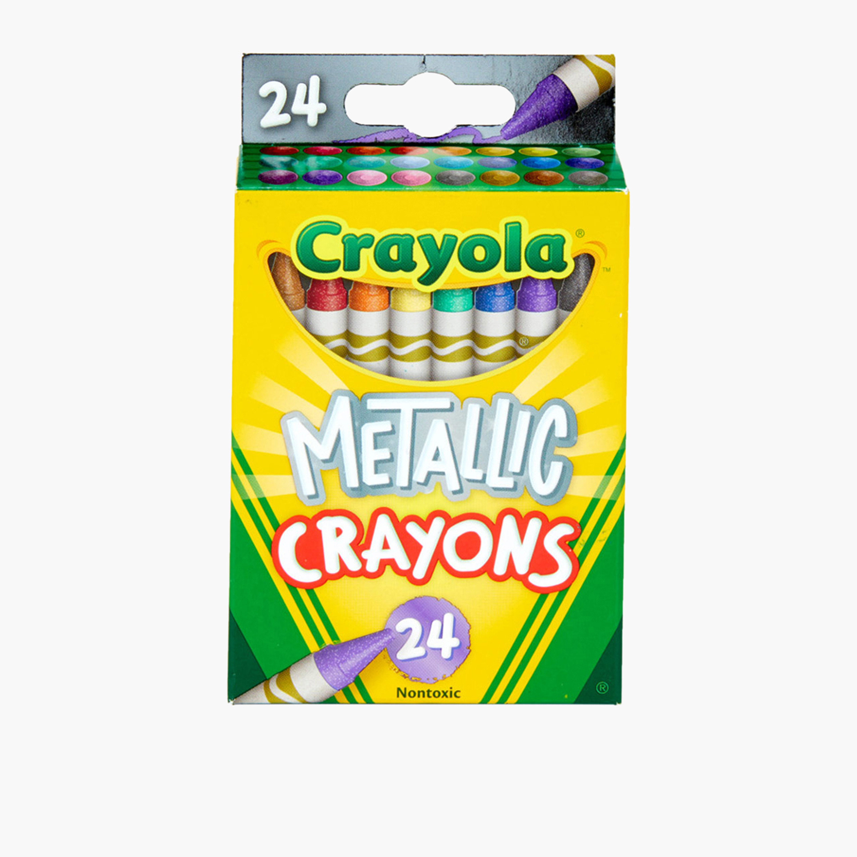 Crayola 24-Piece Metallic Crayon Set-school-artsandcrafts-image-1