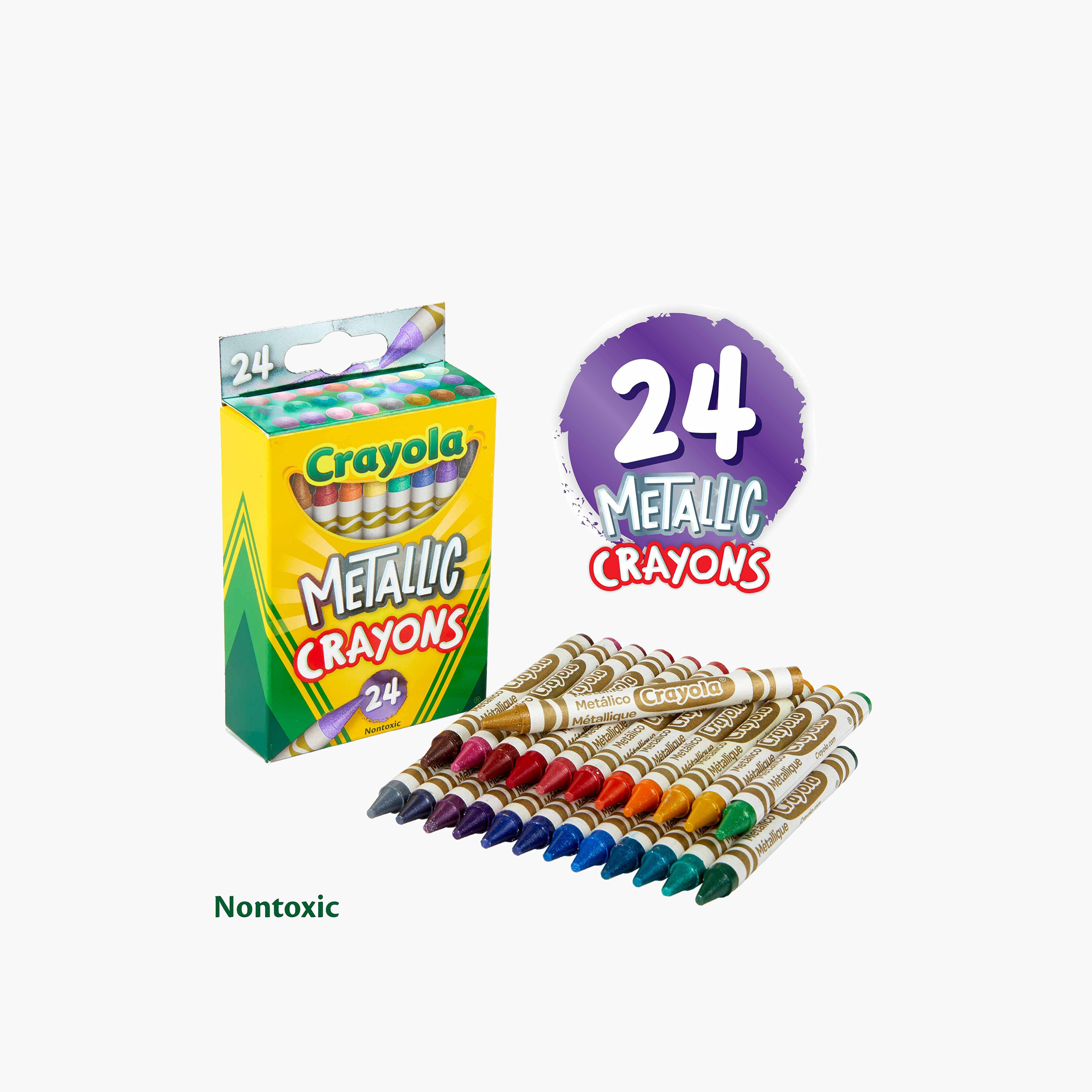 Crayola 24-Piece Metallic Crayon Set-school-artsandcrafts-image-2