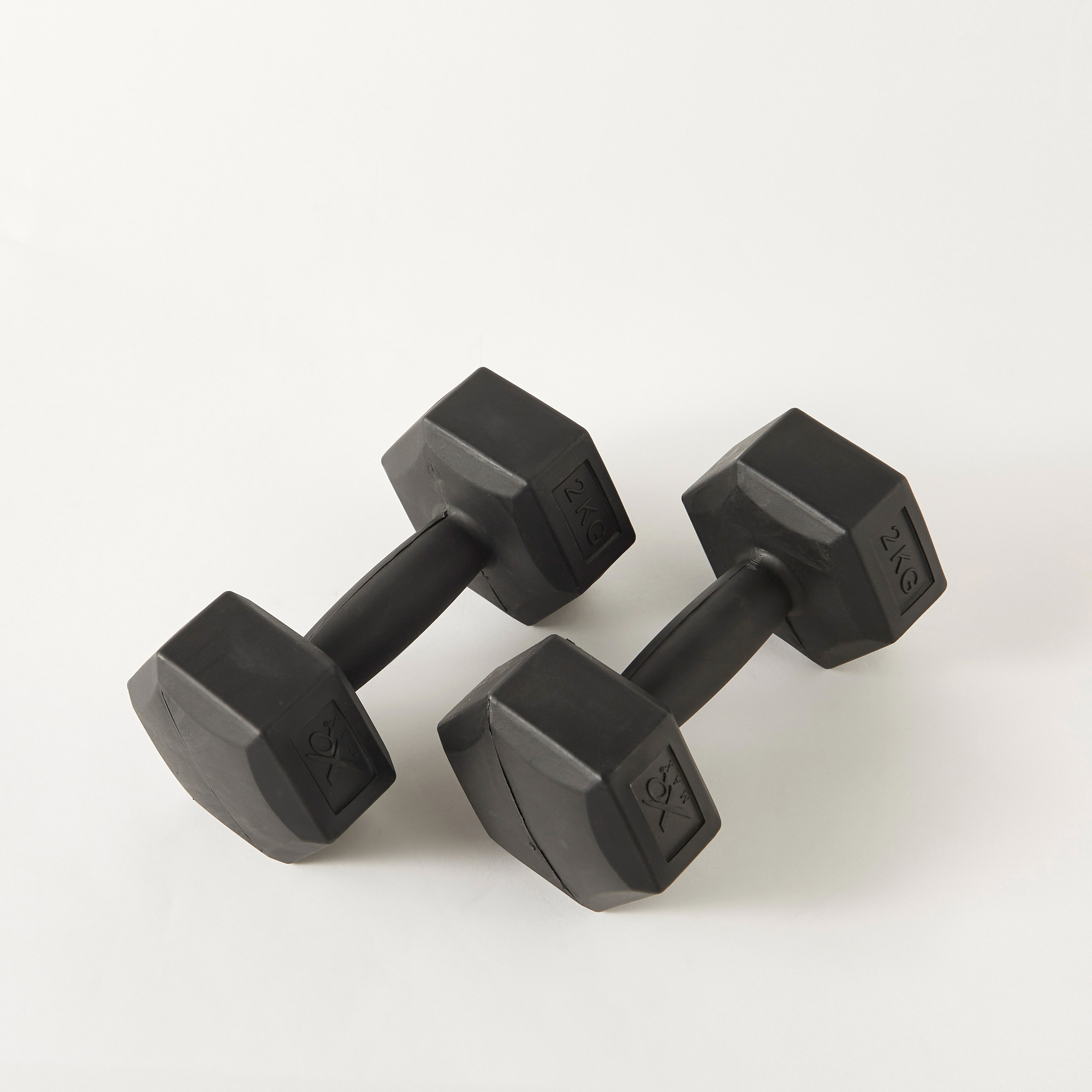 Solid 2-Piece Dumbbell Set - 2 kgs-sports-gear-gym-image-2
