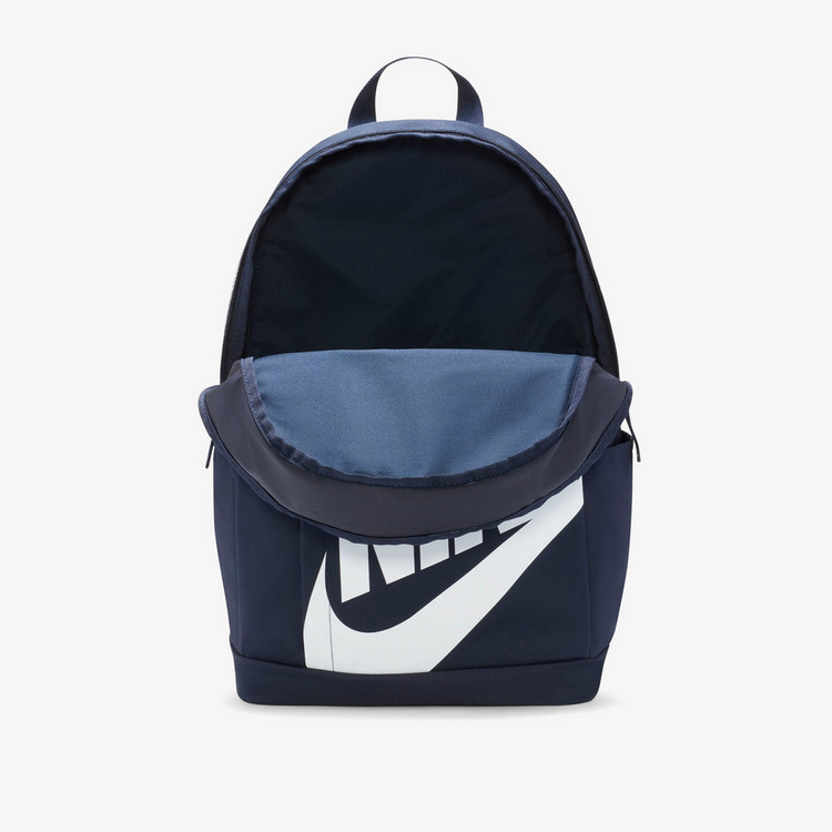 Nike Logo Print Backpack with Zip Closure