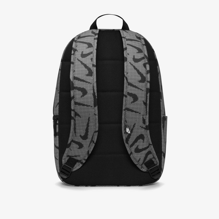 Nike All-Over Swoosh Print Backpack with Adjustable Straps