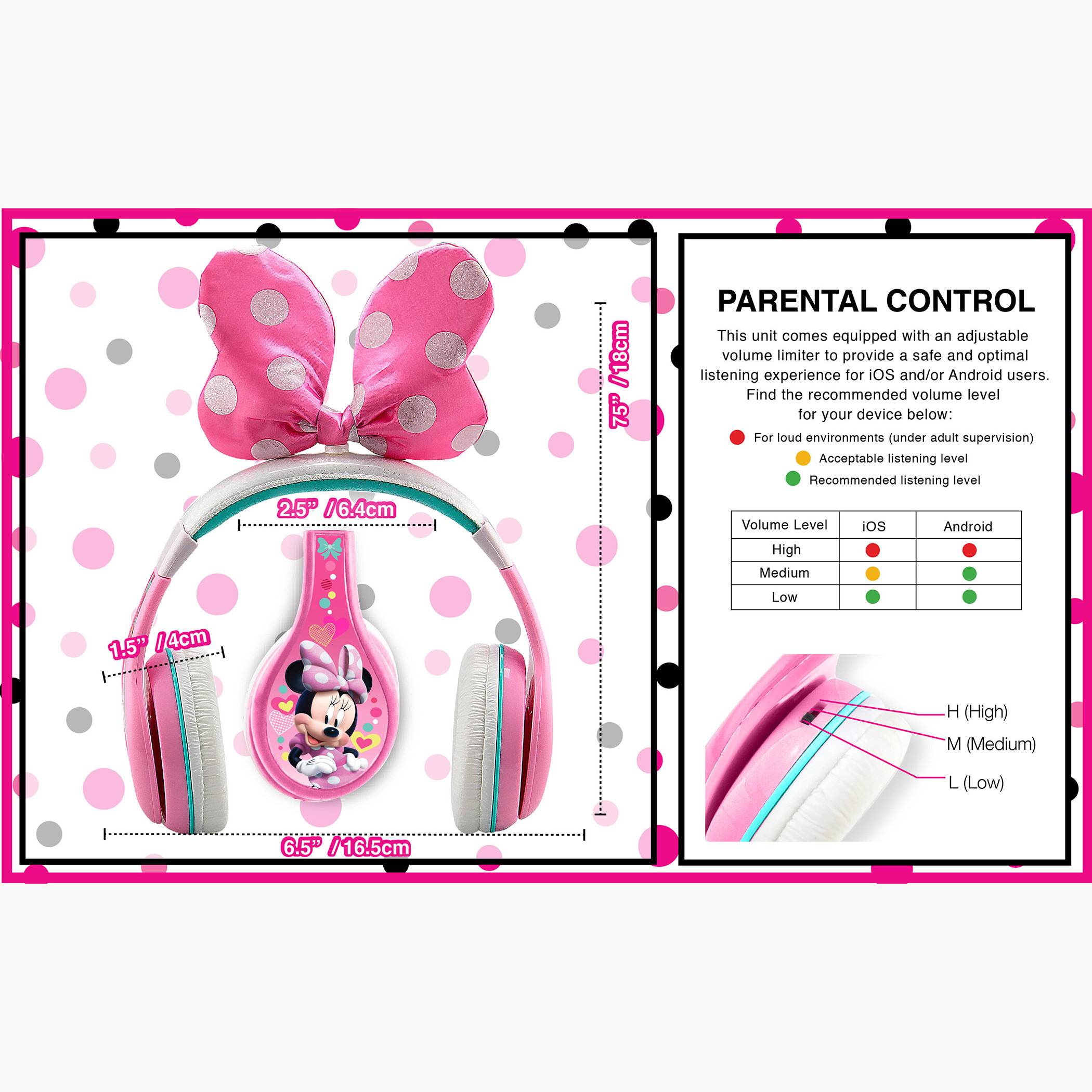 Minnie mouse best sale headphones with bow