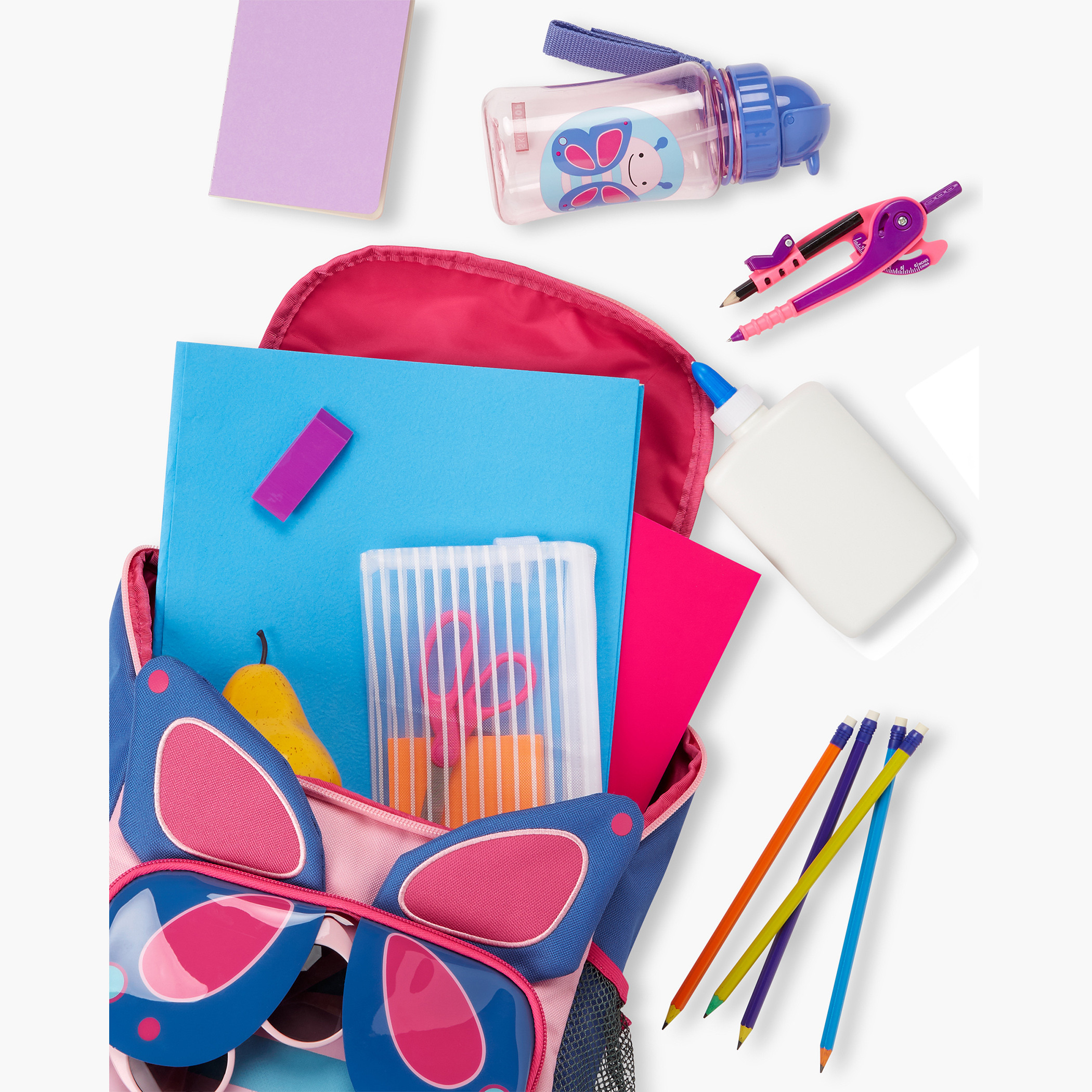 شنطة ظهر بسحاب إغلاق وتزيينات فراشة من سكيب هوب - 12 بوصة-school-bagsandbackpacks-backpacks-image-5