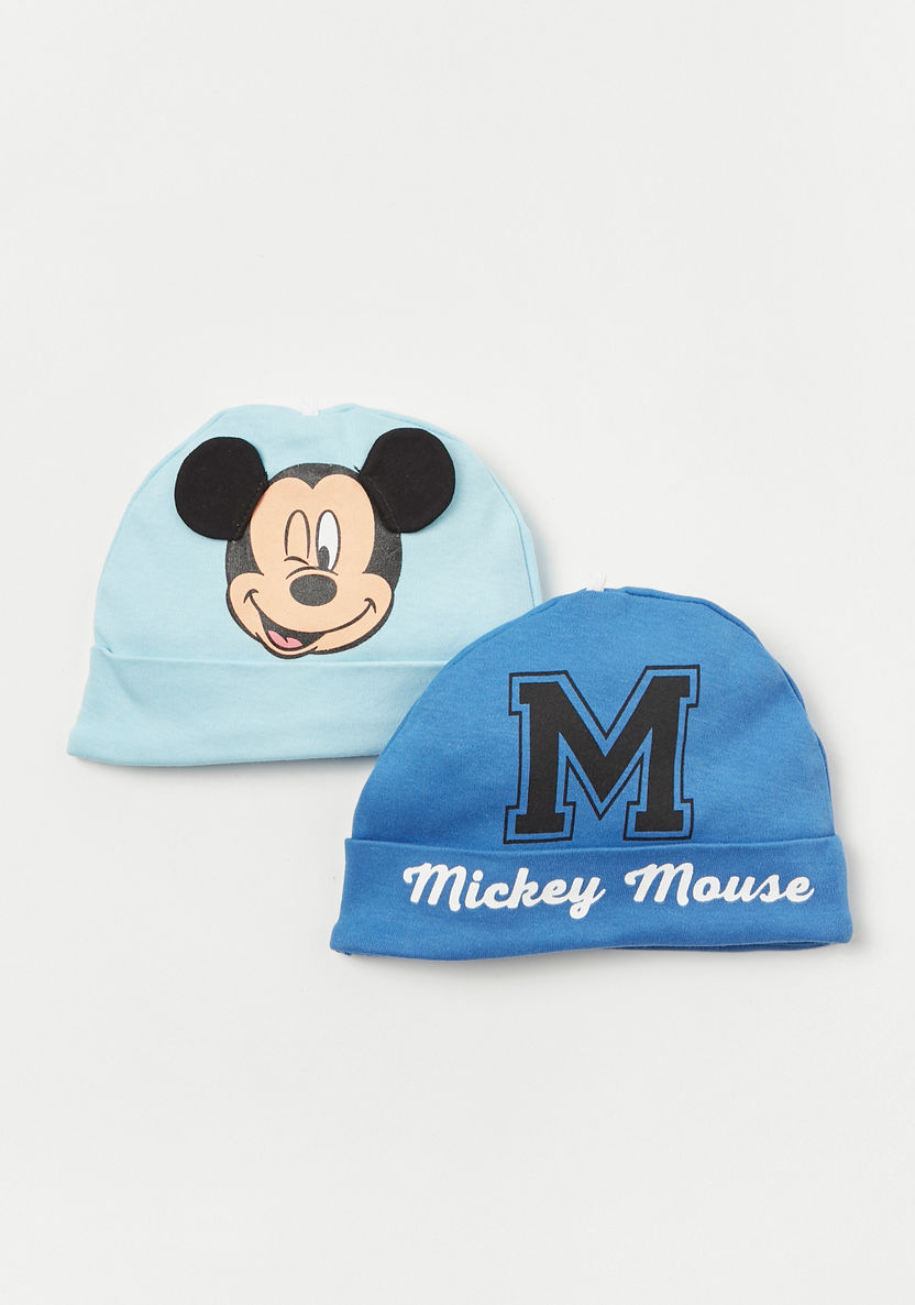 Disney Mickey Mouse Print Beanie - Set of 2-Caps-image-0