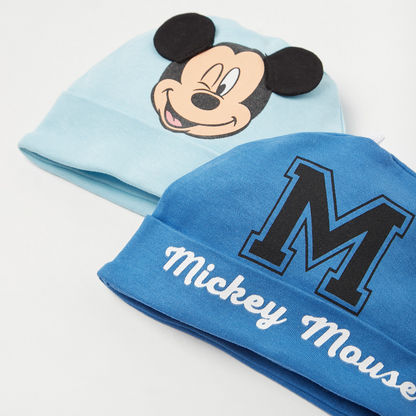 Disney Mickey Mouse Print Beanie - Set of 2-Caps-image-1