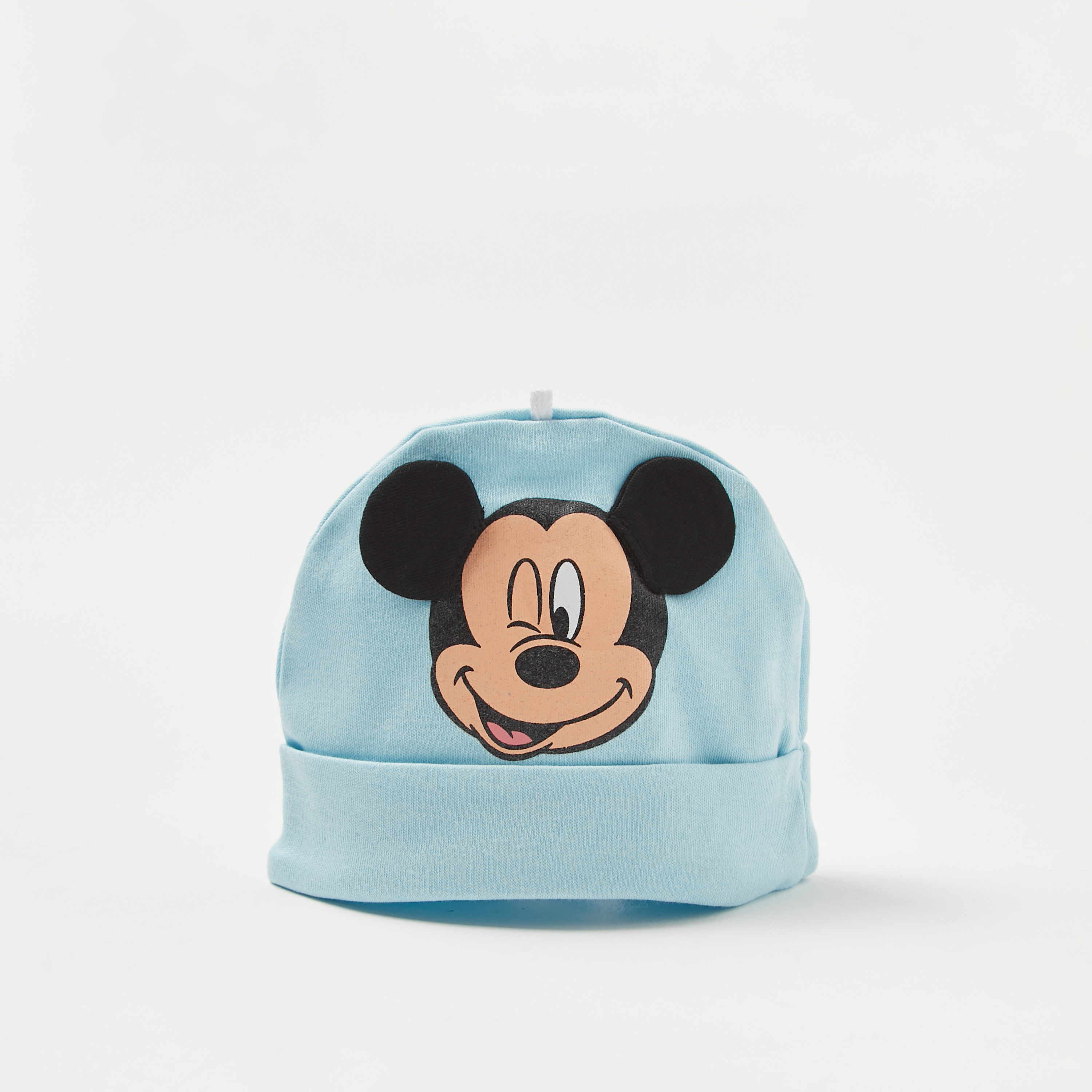 Disney Mickey Mouse Print Beanie - Set of 2-baby-boys-accessories-caps-image-4