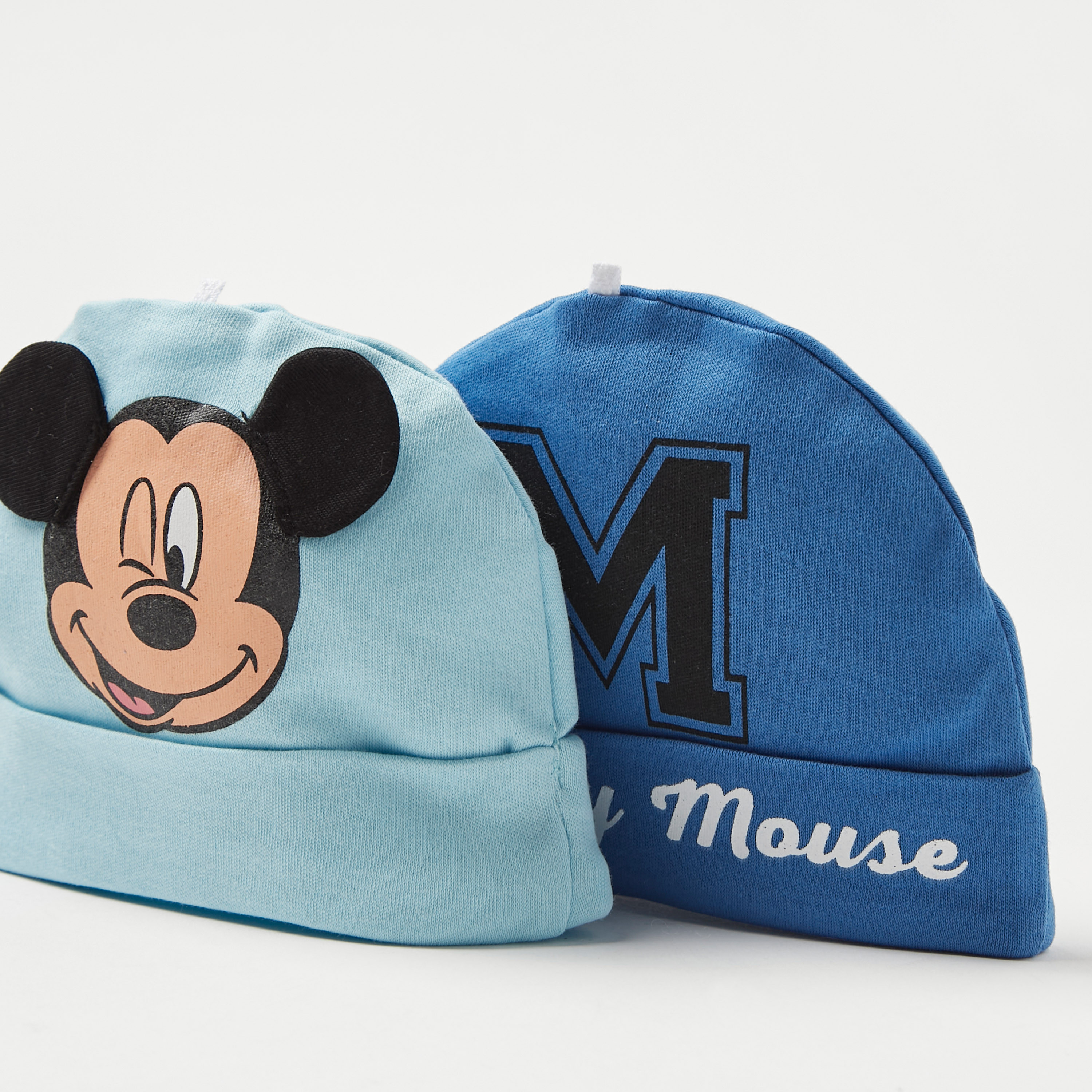 Disney Mickey Mouse Print Beanie - Set of 2-baby-boys-accessories-caps-image-5
