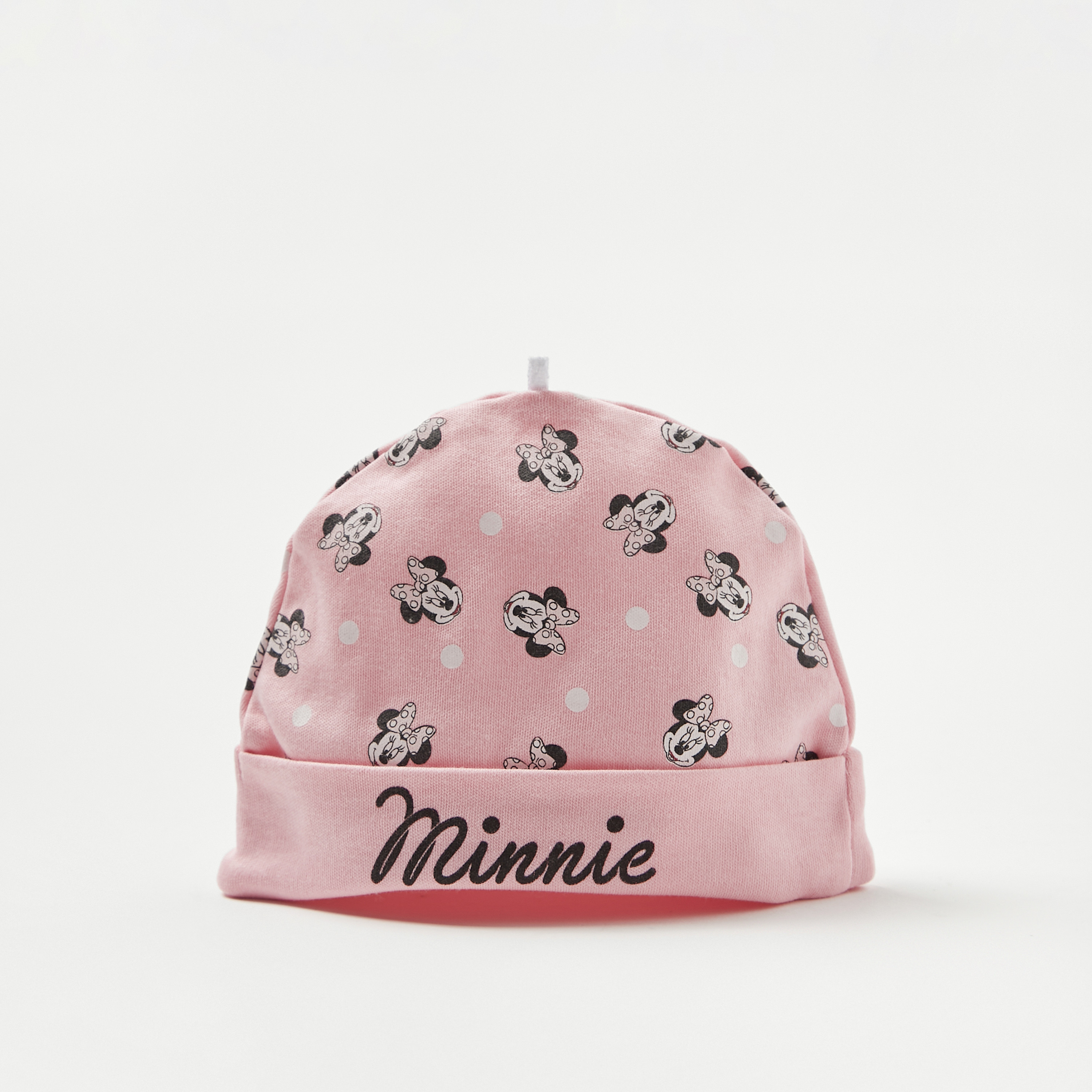 Disney Minnie Mouse Print Beanie - Set of 2-baby-boys-accessories-caps-image-3