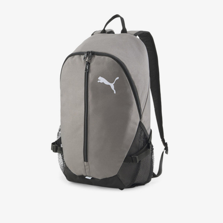 PUMA Solid Backpack with Adjustable Straps and Zip Closure