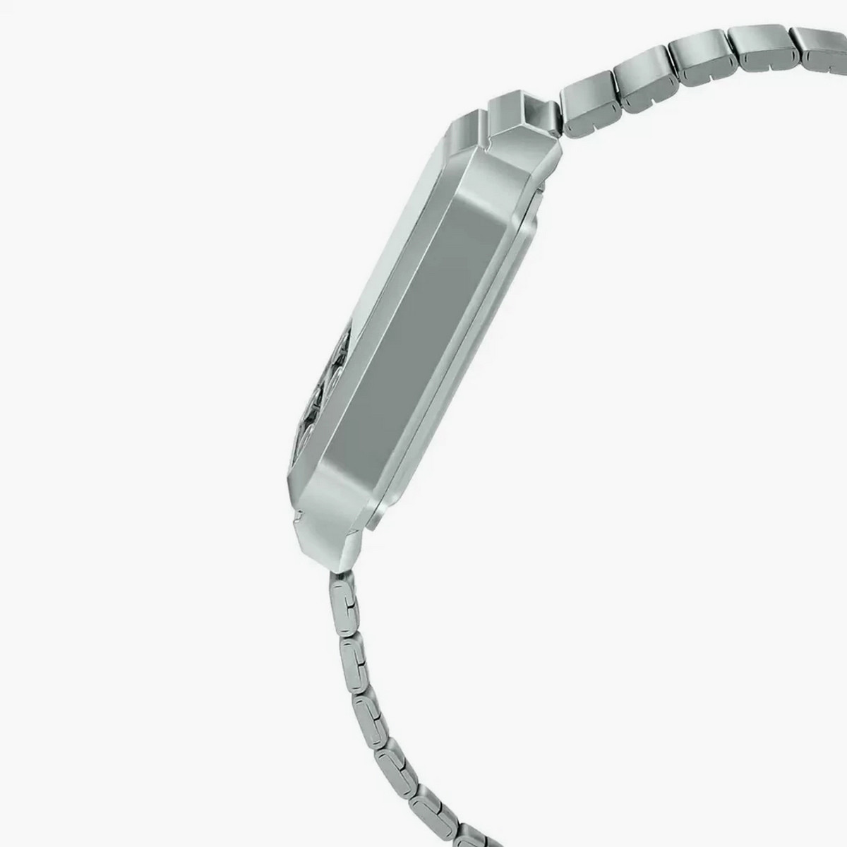 Casio Unisex Stainless Steel Silver Strap Digital Watch - A100WE-1ADF-men-watchesandjewellery-watches-image-2